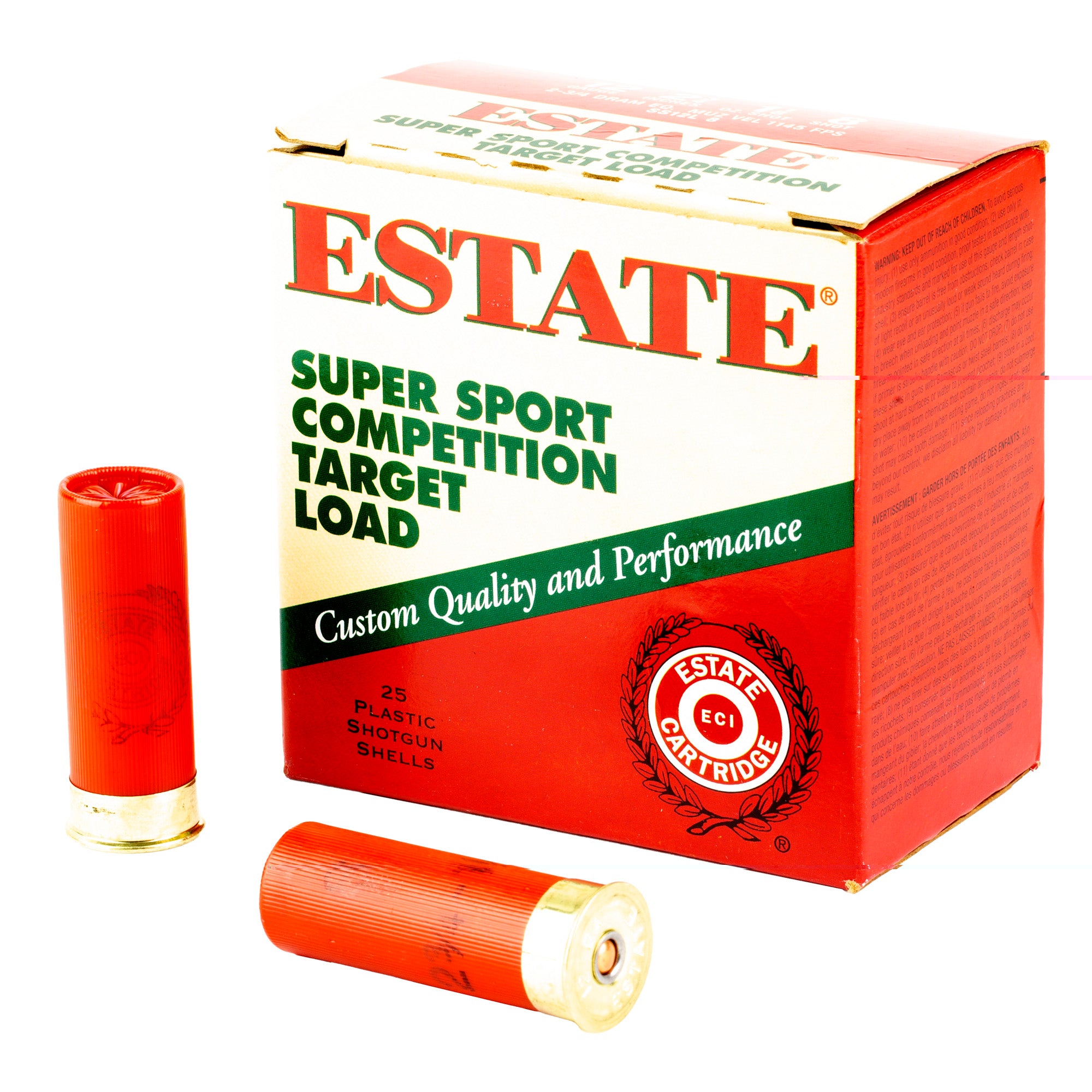 Fed Estate Ss 12ga 2.75" #8 25/250