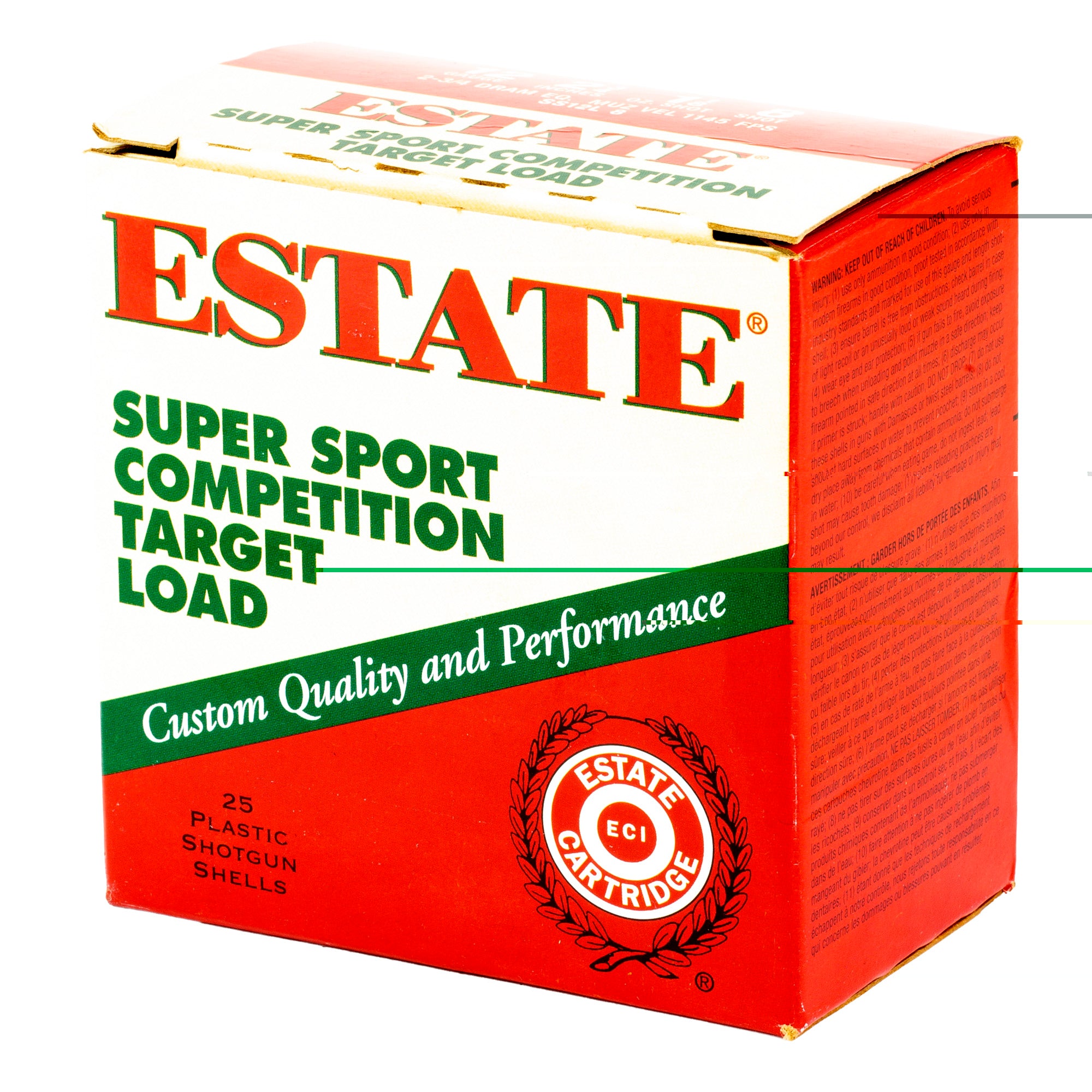 Fed Estate Ss 12ga 2.75" #8 25/250