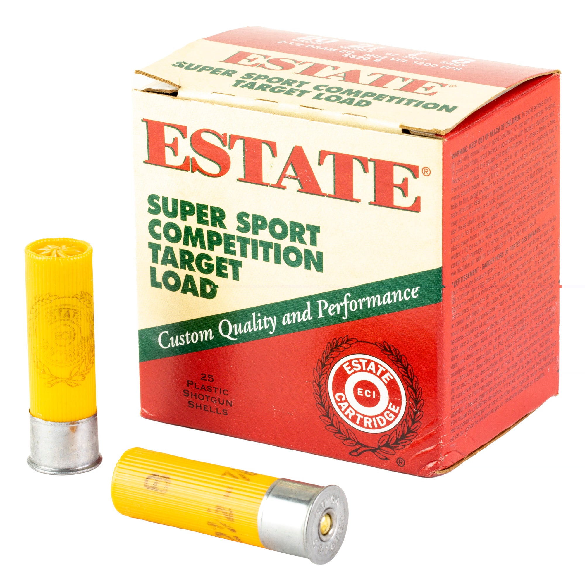 Fed Estate Ss 20ga 2.75" #8 25/250