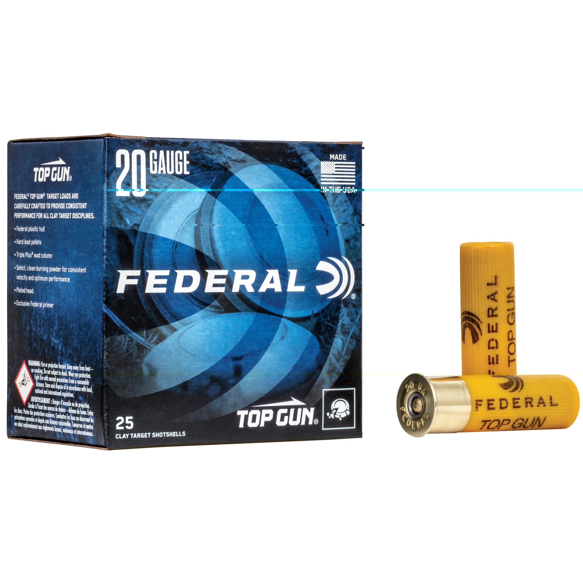 Fed Top Gun 20ga 2.75" #7.5 25/250