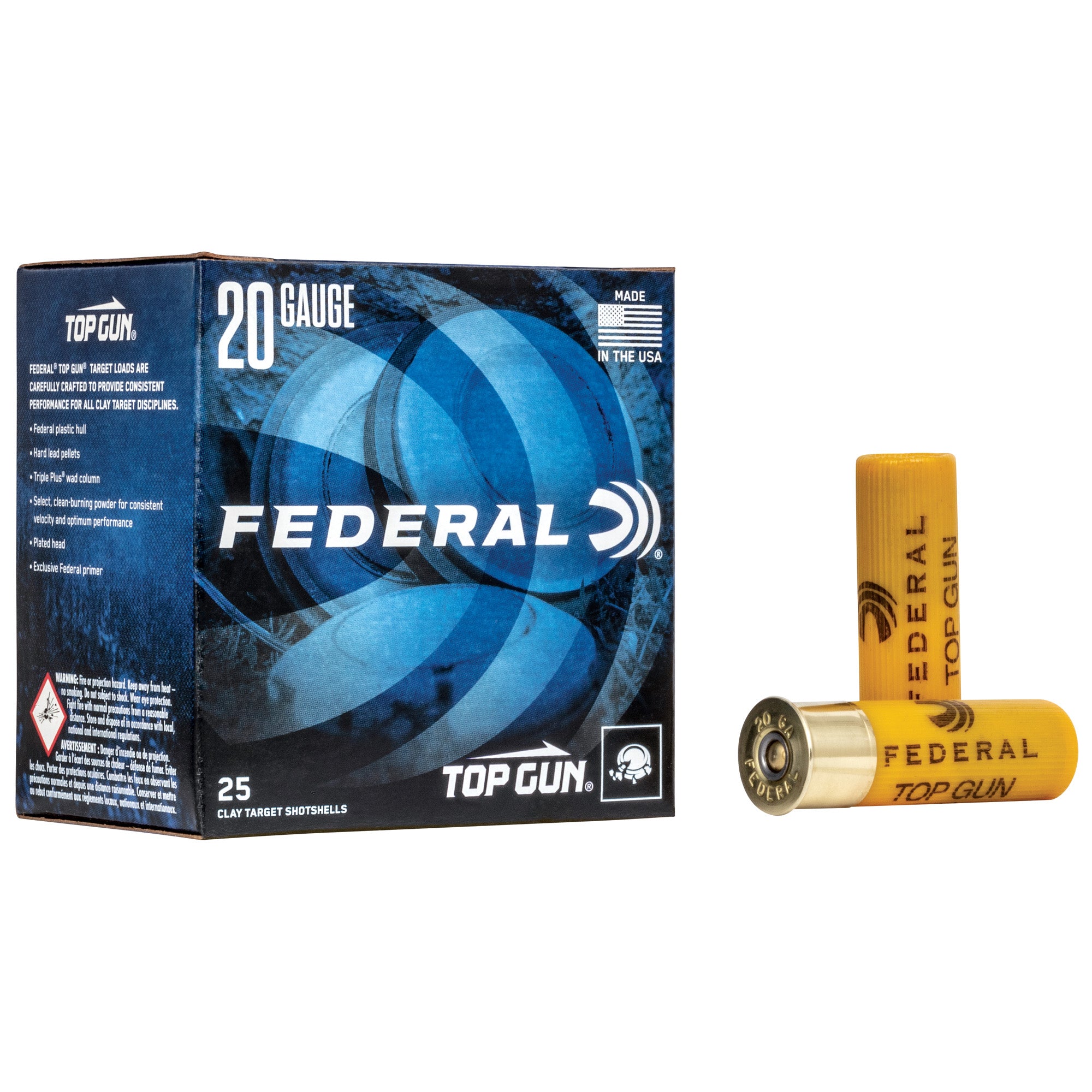 Fed Top Gun 20ga 2.75" #8 25/250