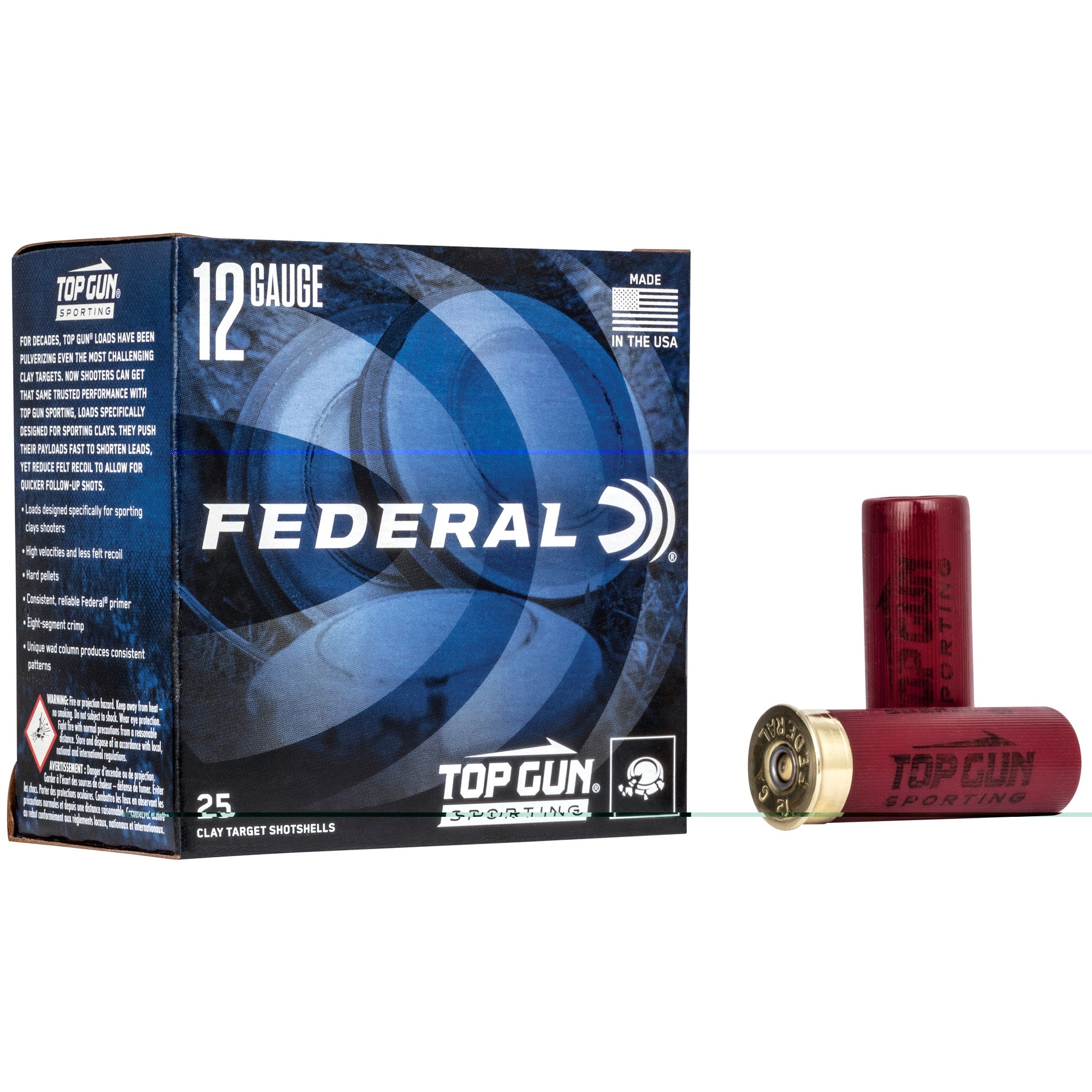 Fed Top Gun 12ga 2.75" #7.5 1 Oz 25/