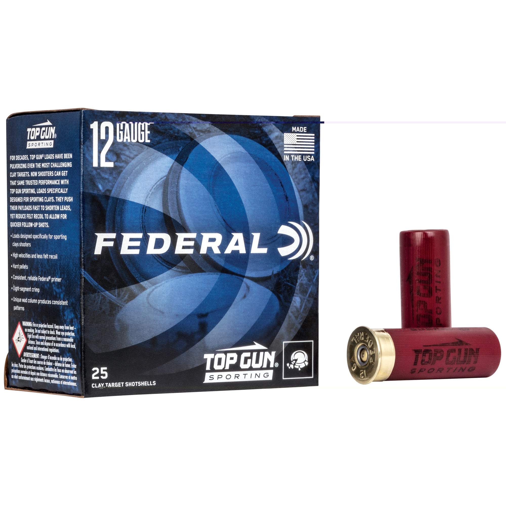 Fed Top Gun 12ga 2.75" #8 1 Oz 25/