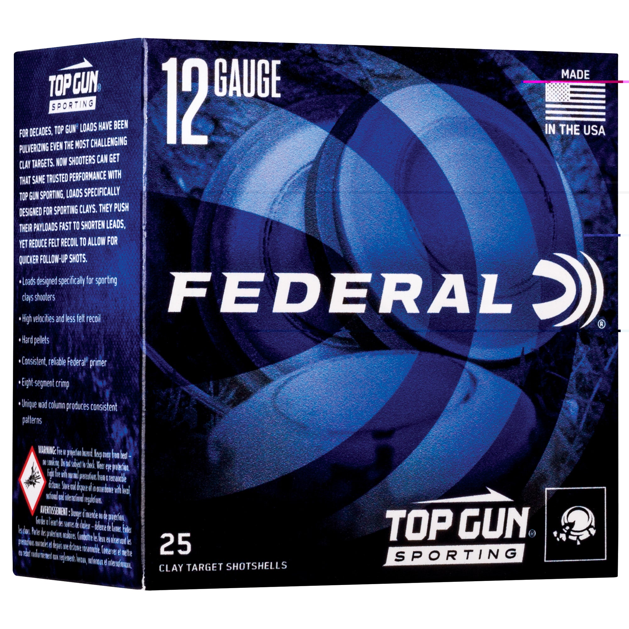 Fed Top Gun 12ga 2.75" #7.5 1 Oz 25/