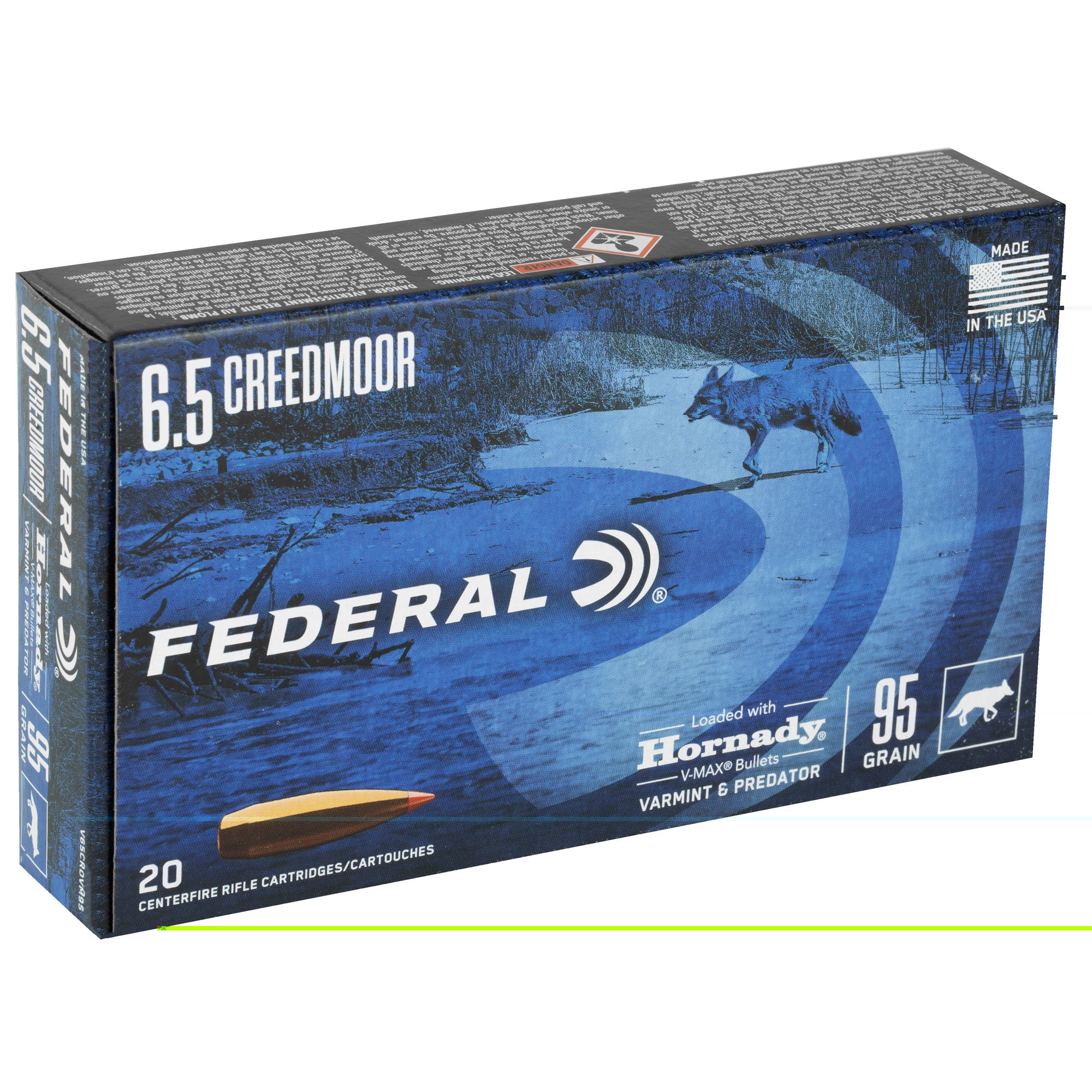 Fed V&p 6.5 Cm 95gr Hrndy V-max 20/2