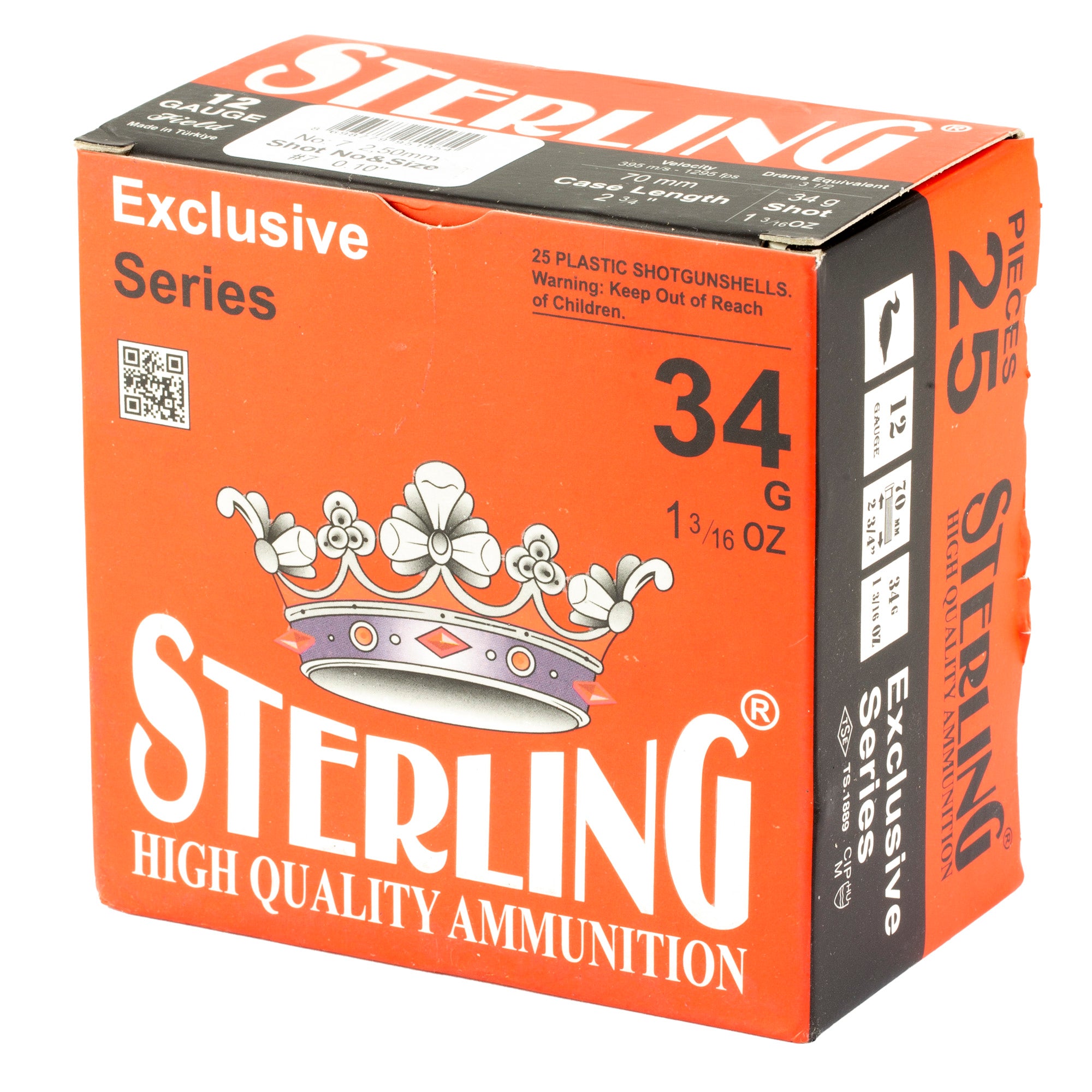 Sterling Exclsv 12ga 2.75" #7 25/250