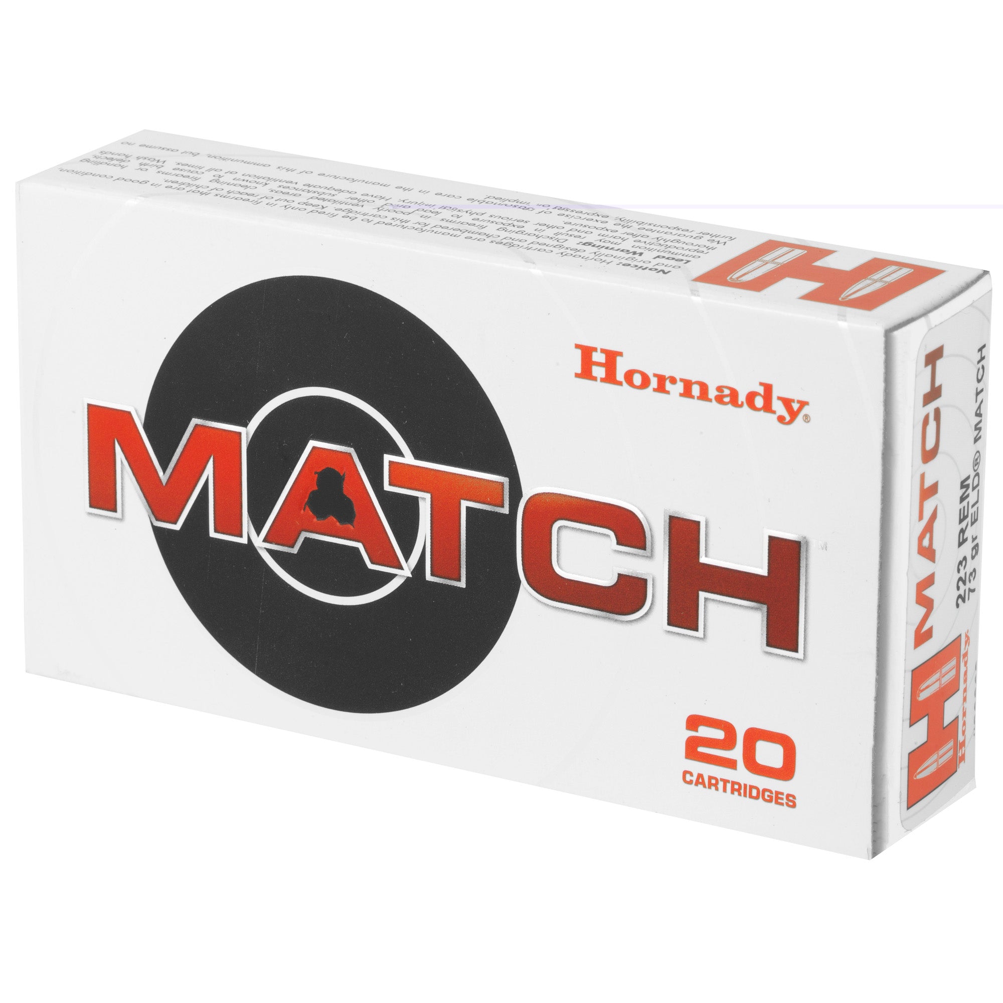 Hrndy 223rem 73gr Eld-m 20/200