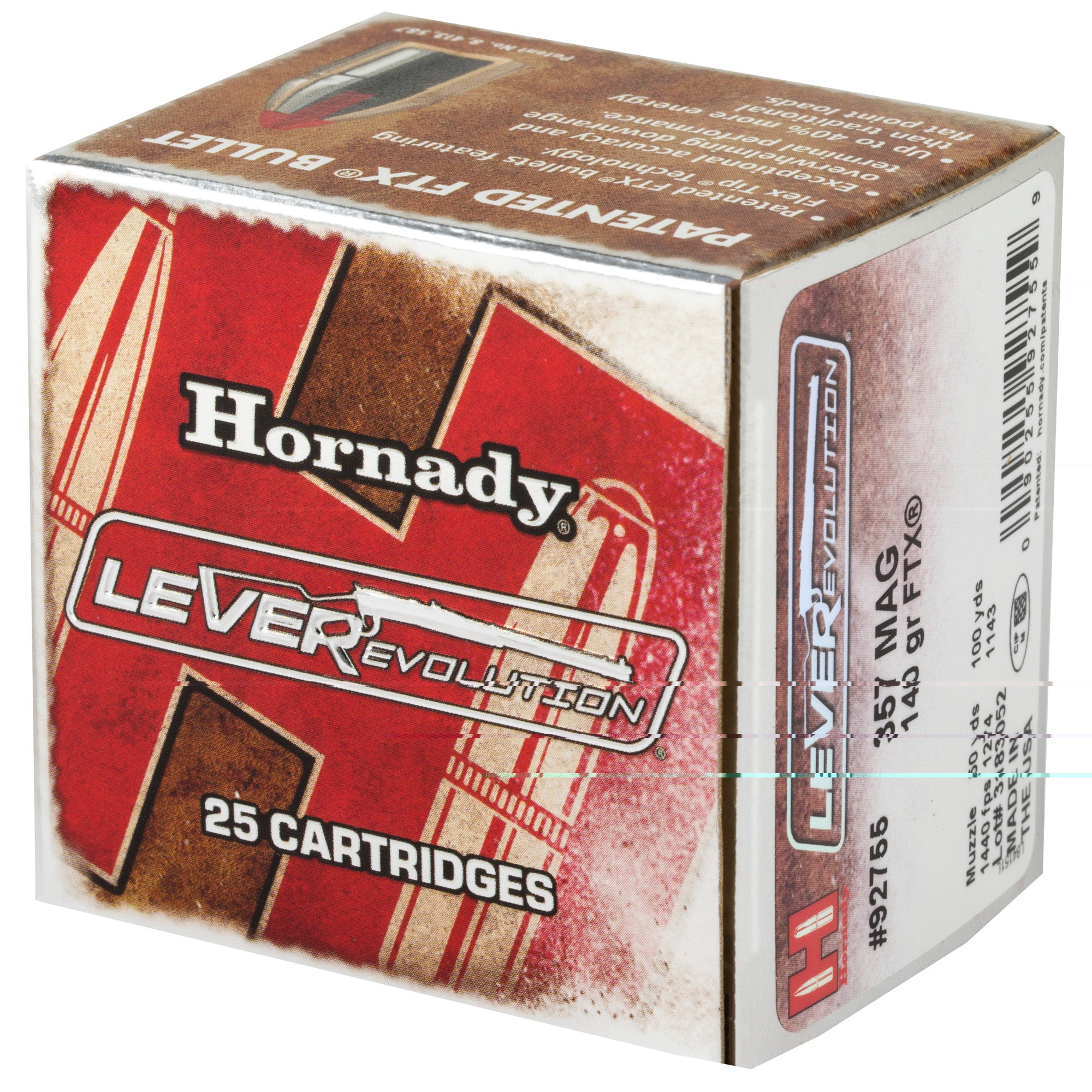 Hrndy Lvrevo 357mag 140gr 25/250