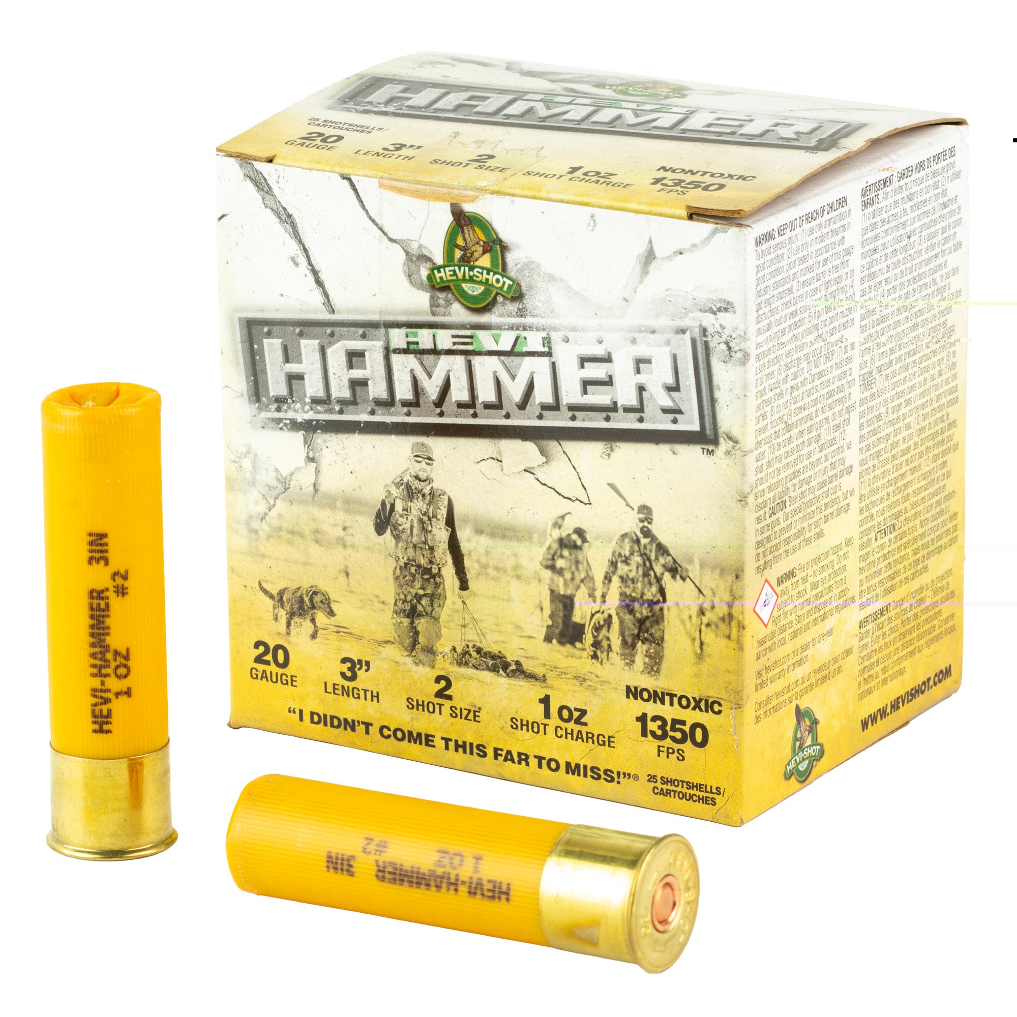 Hevi Hammer 20ga 3" #2 25/250