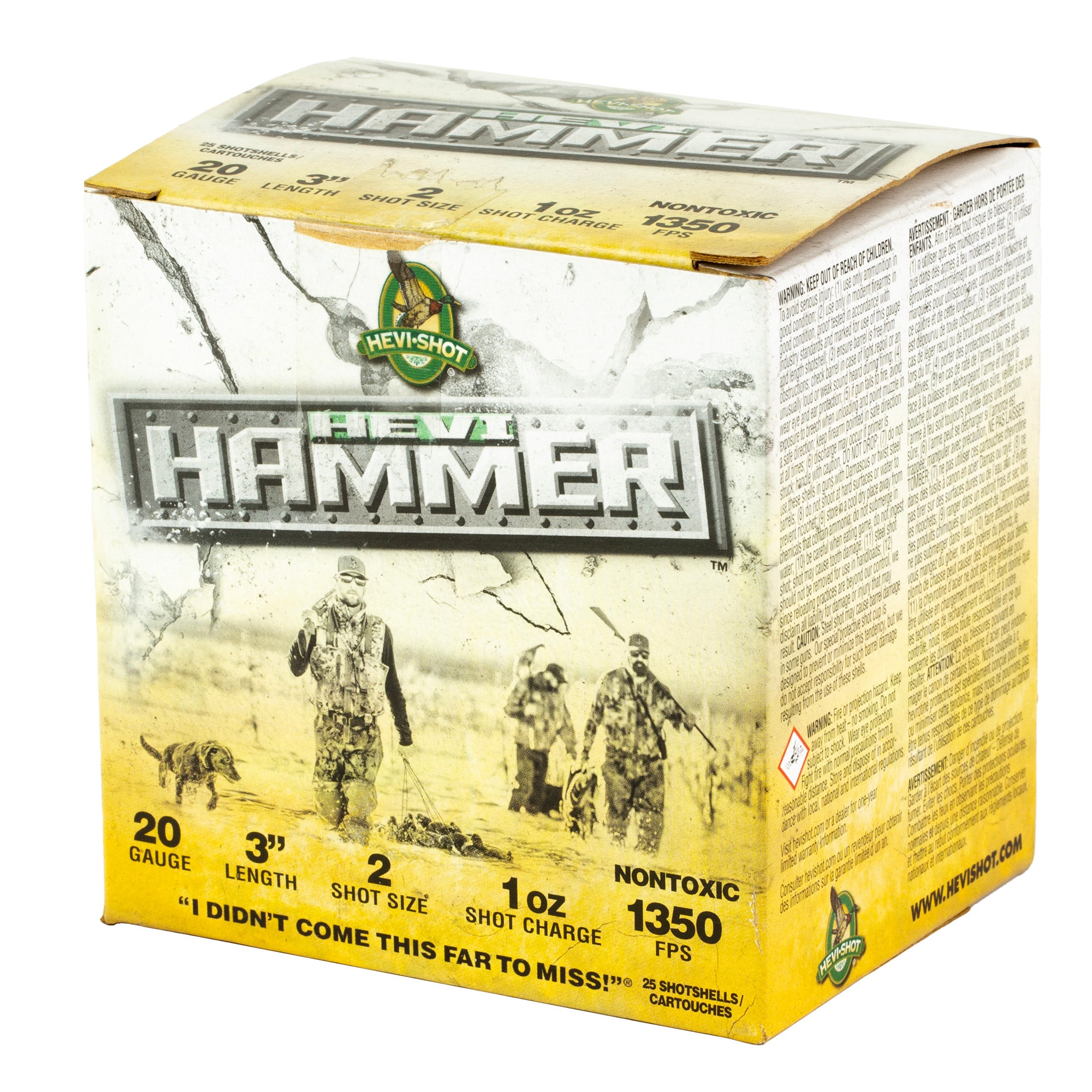 Hevi Hammer 20ga 3" #2 25/250