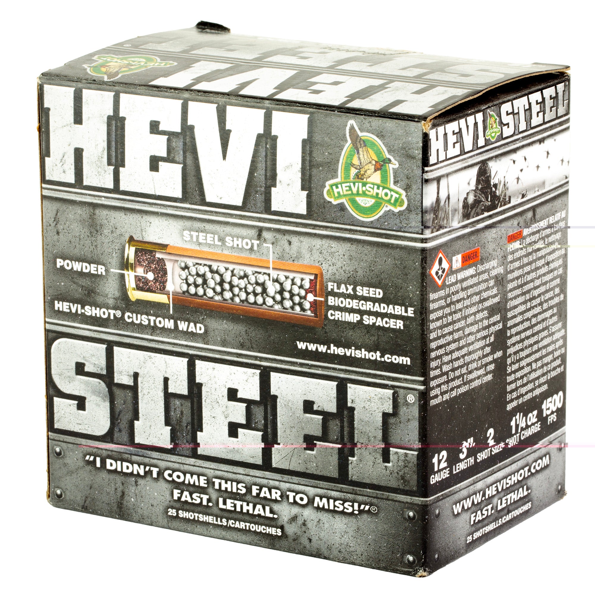 Hevi Steel 12ga 3" #2 25/250