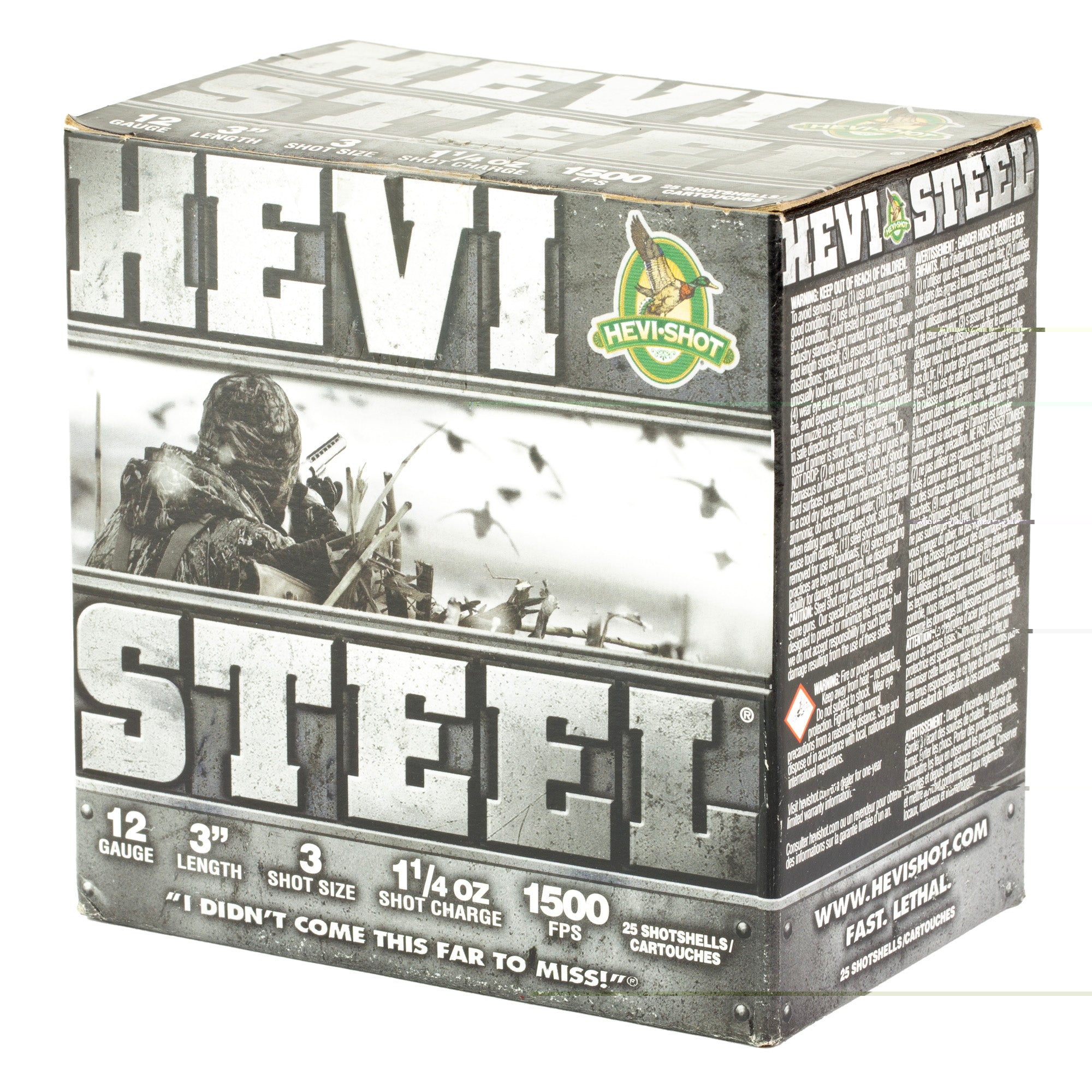 Hevi Steel 12ga 3" #3 25/250