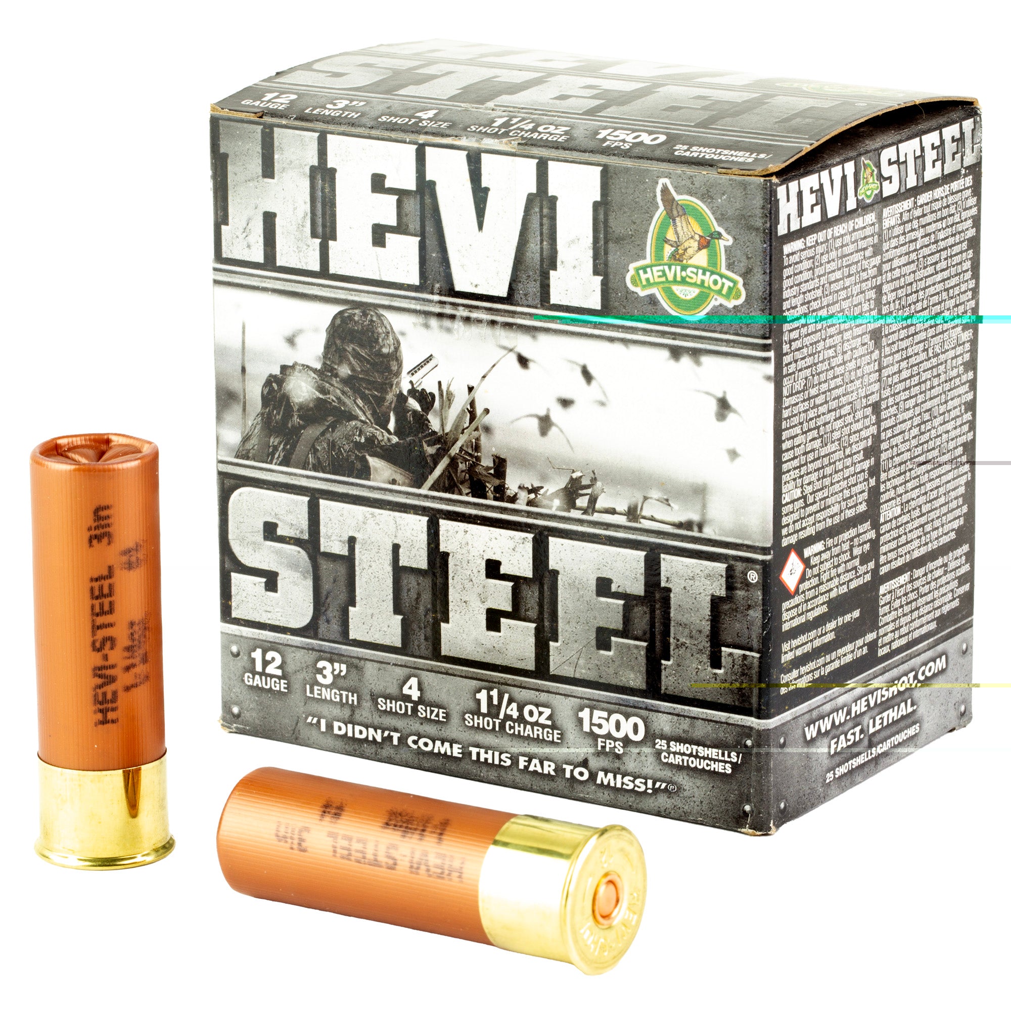 Hevi Steel 12ga 3" #4 25/250