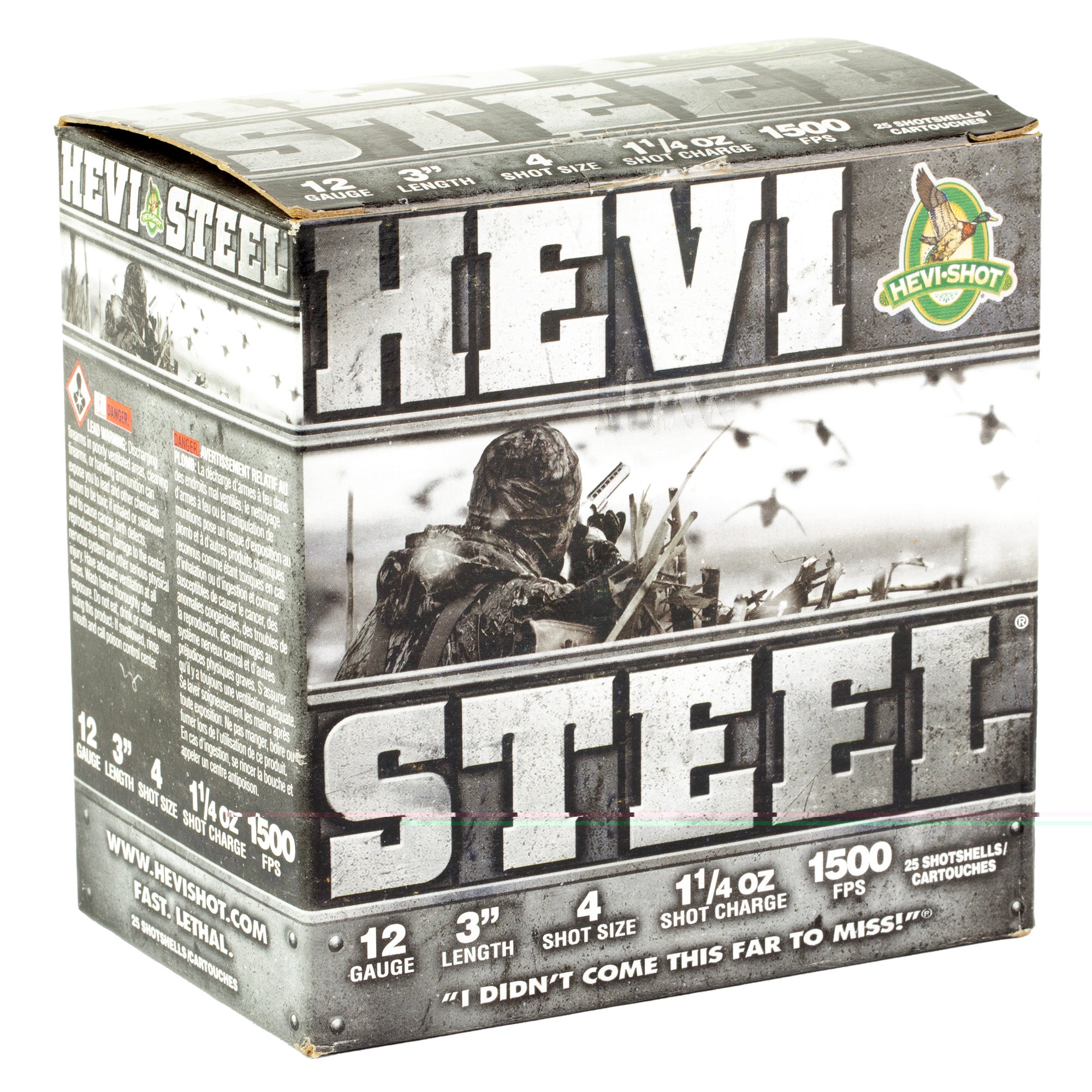 Hevi Steel 12ga 3" #4 25/250