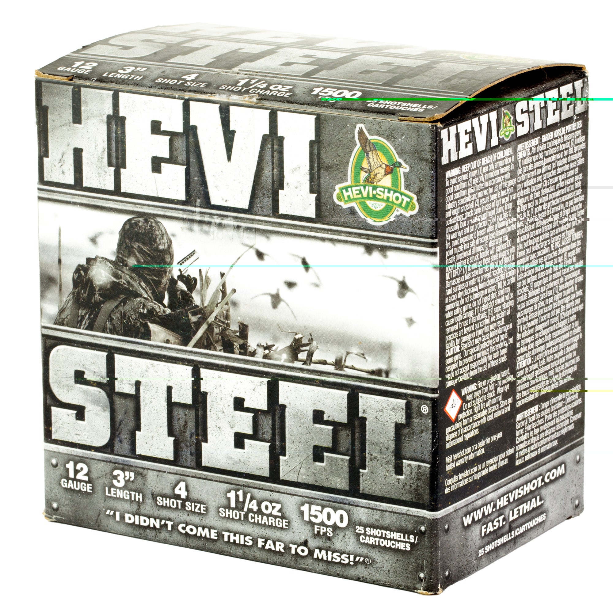 Hevi Steel 12ga 3" #4 25/250