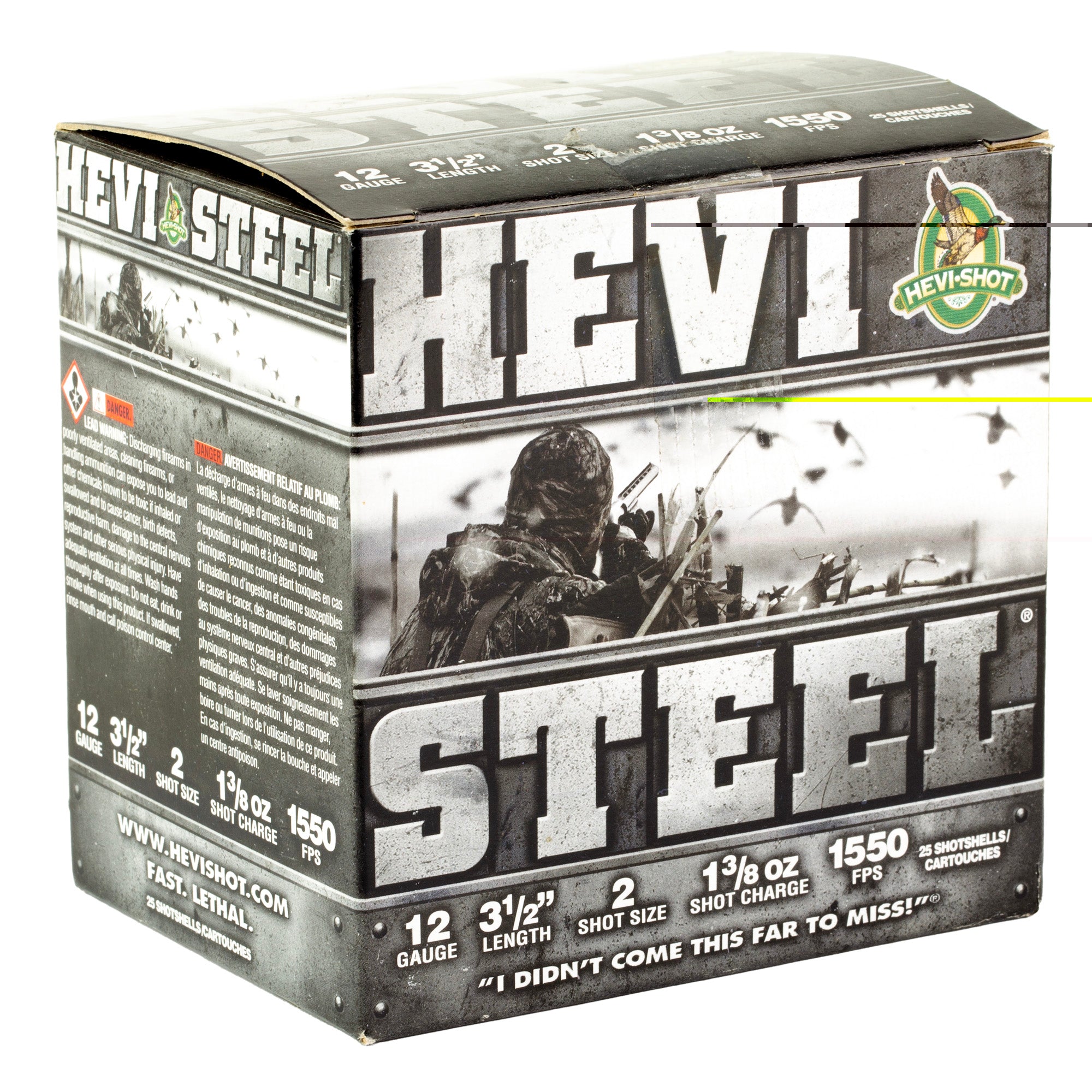 Hevi Steel 12ga 3.5" #2 25/250