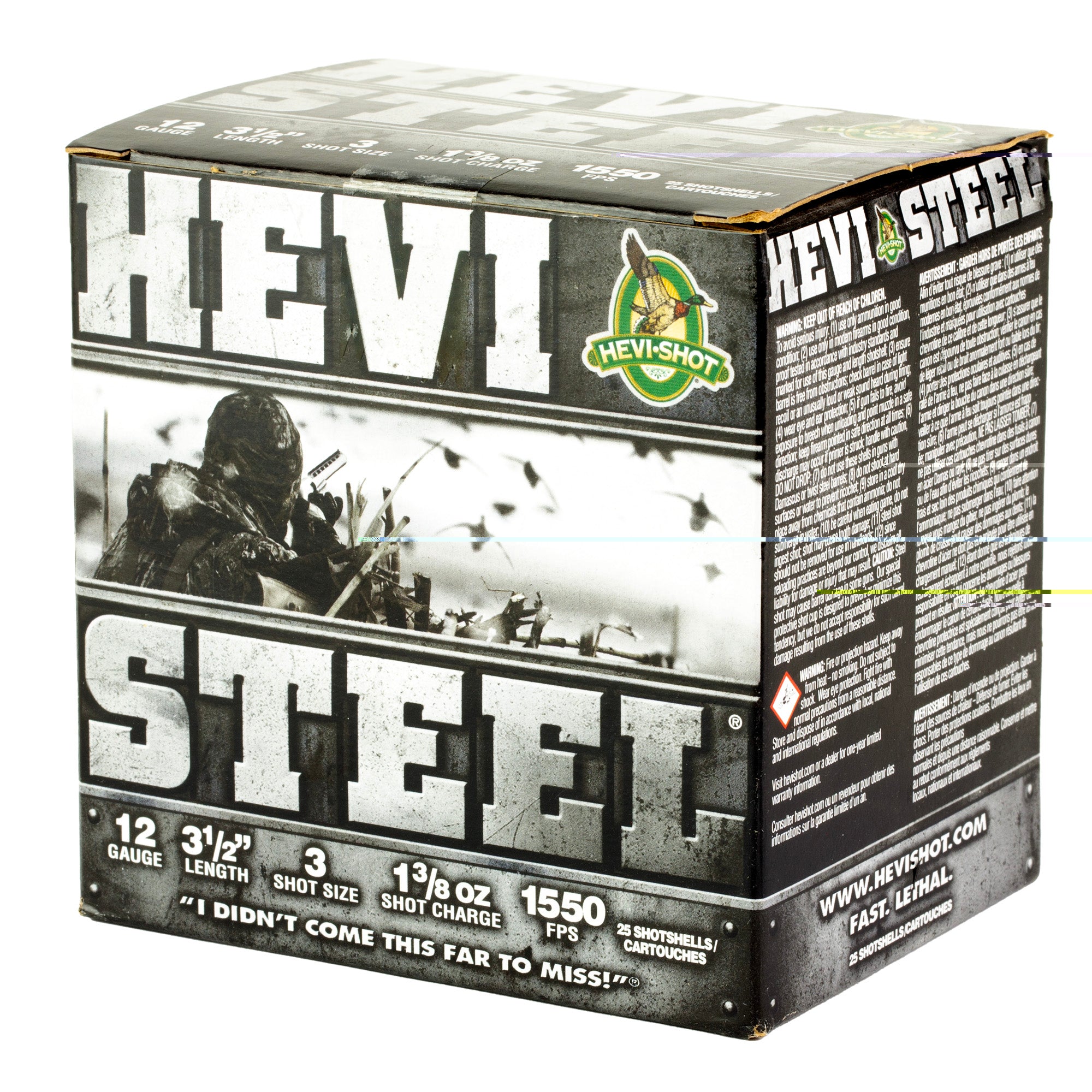 Hevi Steel 12ga 3.5" #3 25/250