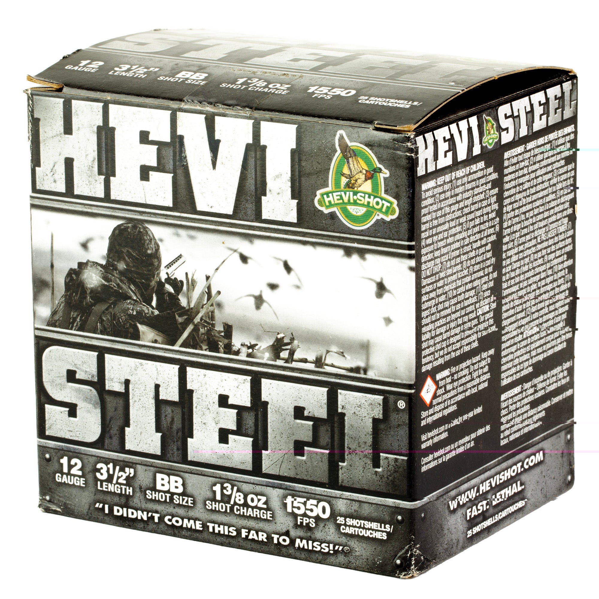 Hevi Steel 12ga 3.5" Bb 25/250