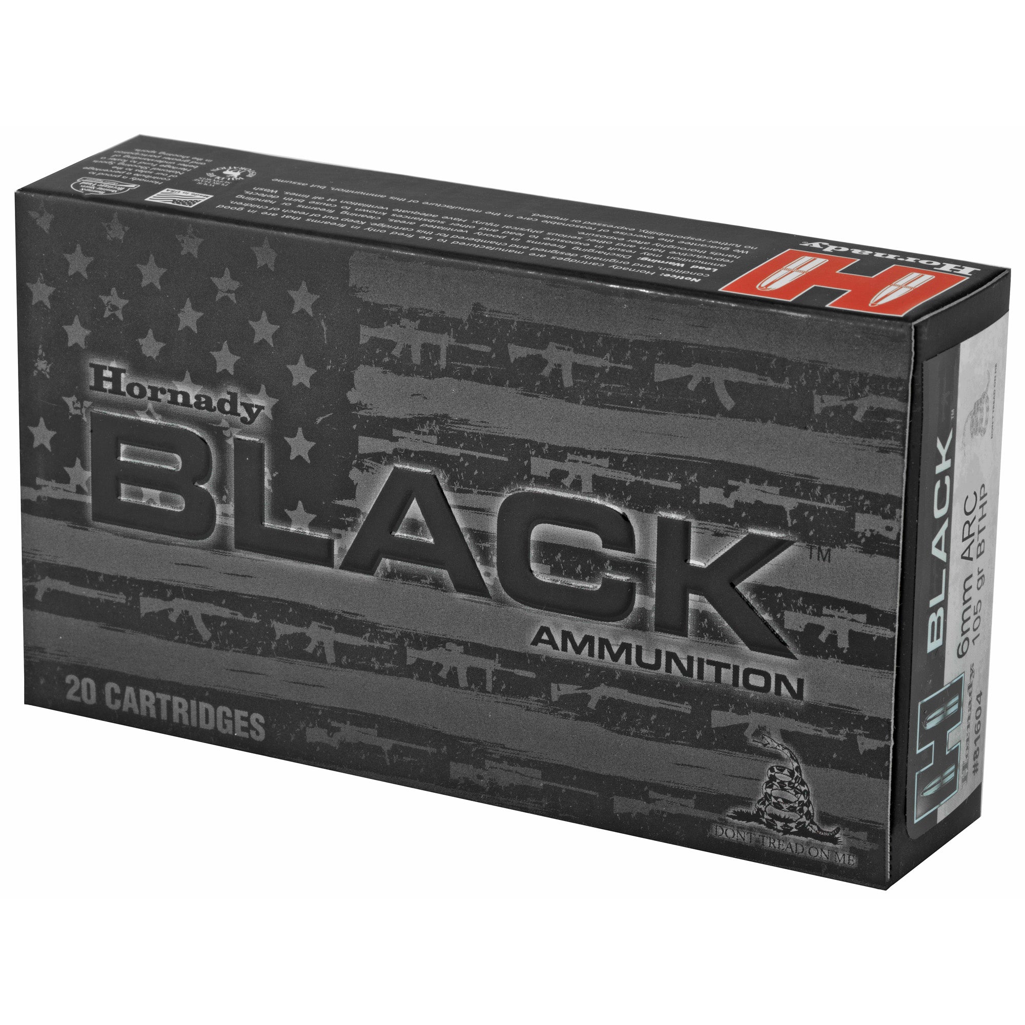 Hrndy Blk 6mm Arc 105gr Bthp 20/200