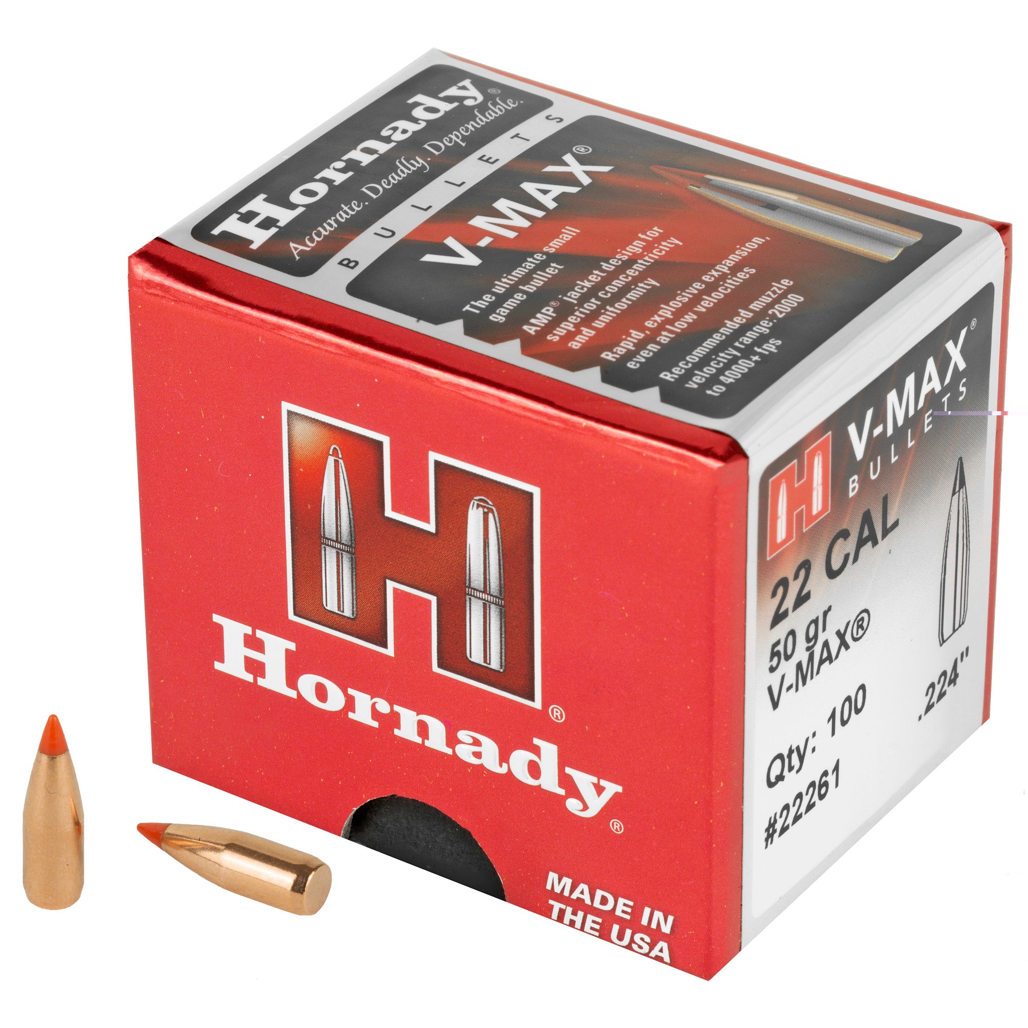 Hrndy V-max 22 Cal .224 50gr 100ct