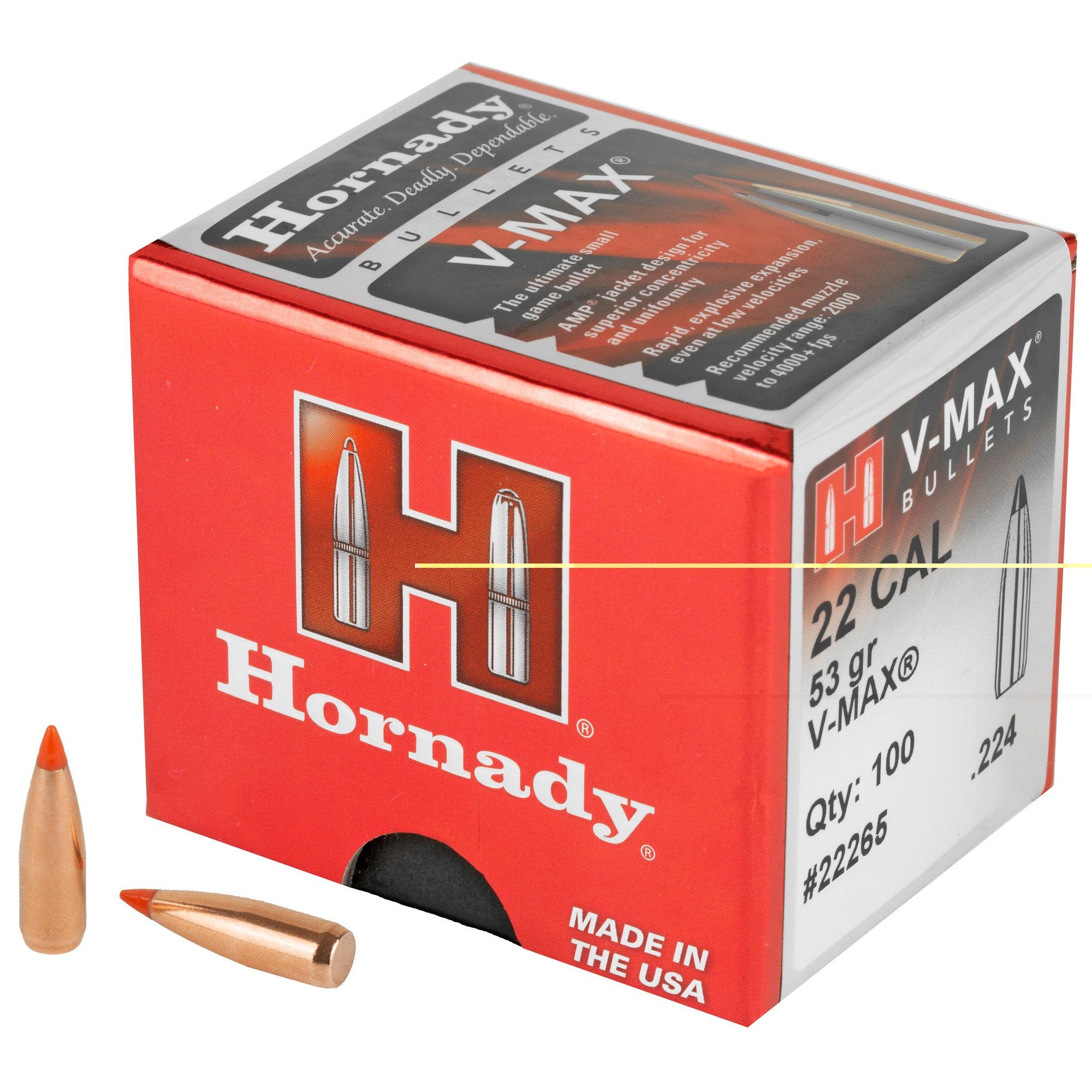 Hrndy V-max 22 Cal .224 53gr 100ct