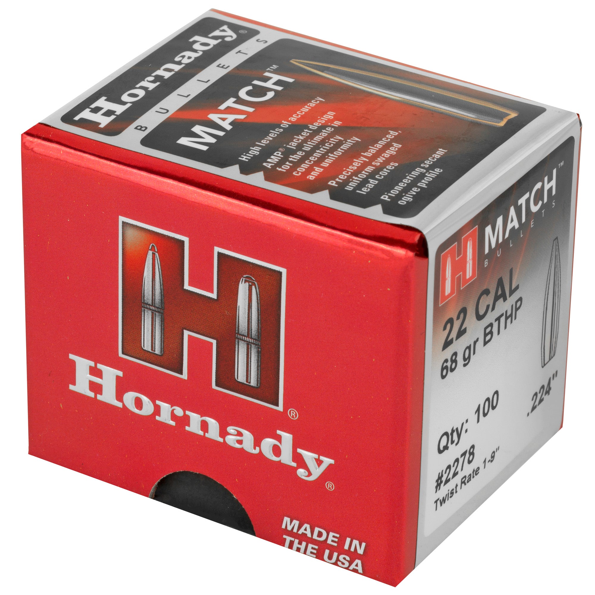 Hrndy Match 22cal .224 68gr 100ct