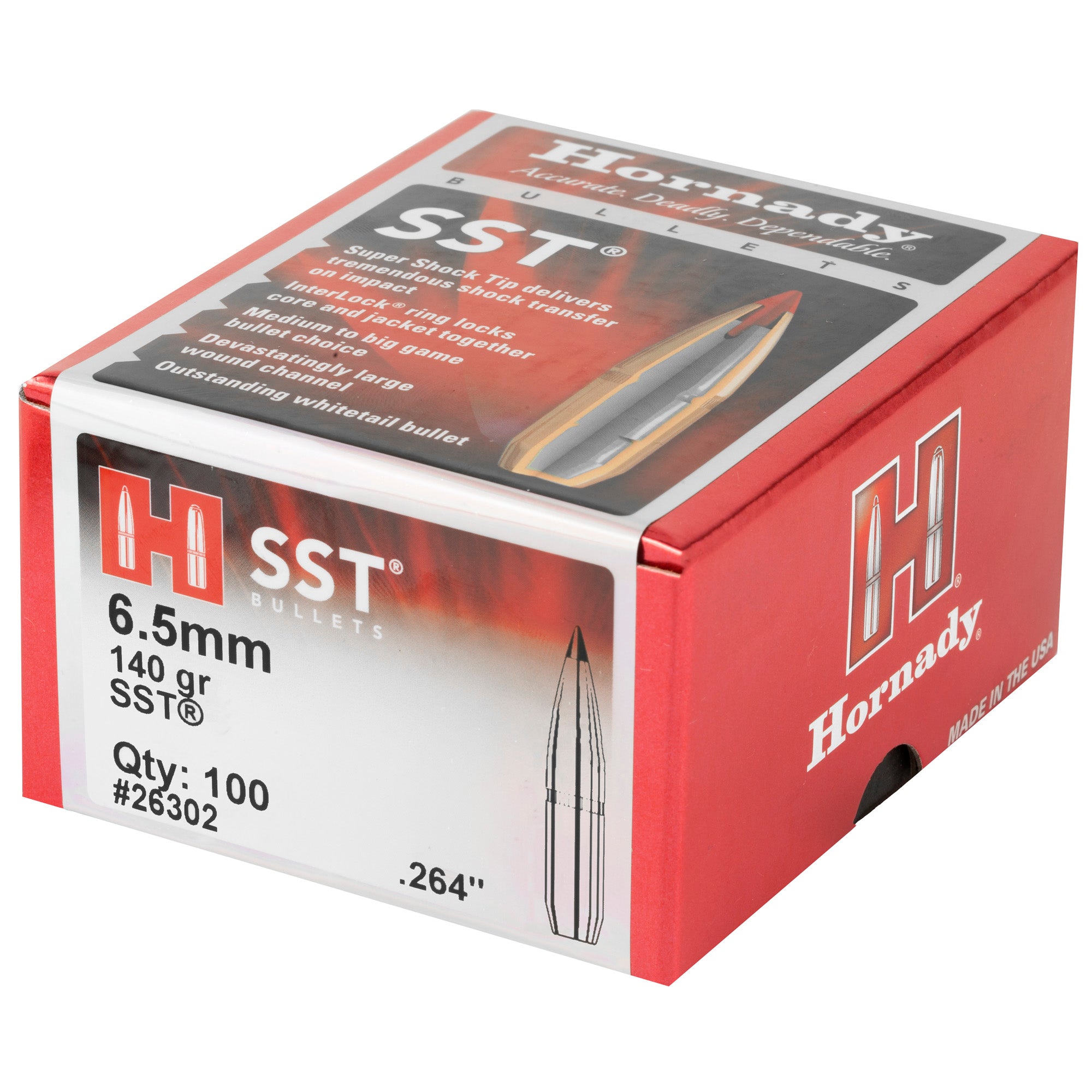 Hrndy Sst 6.5mm .264 140gr 100ct