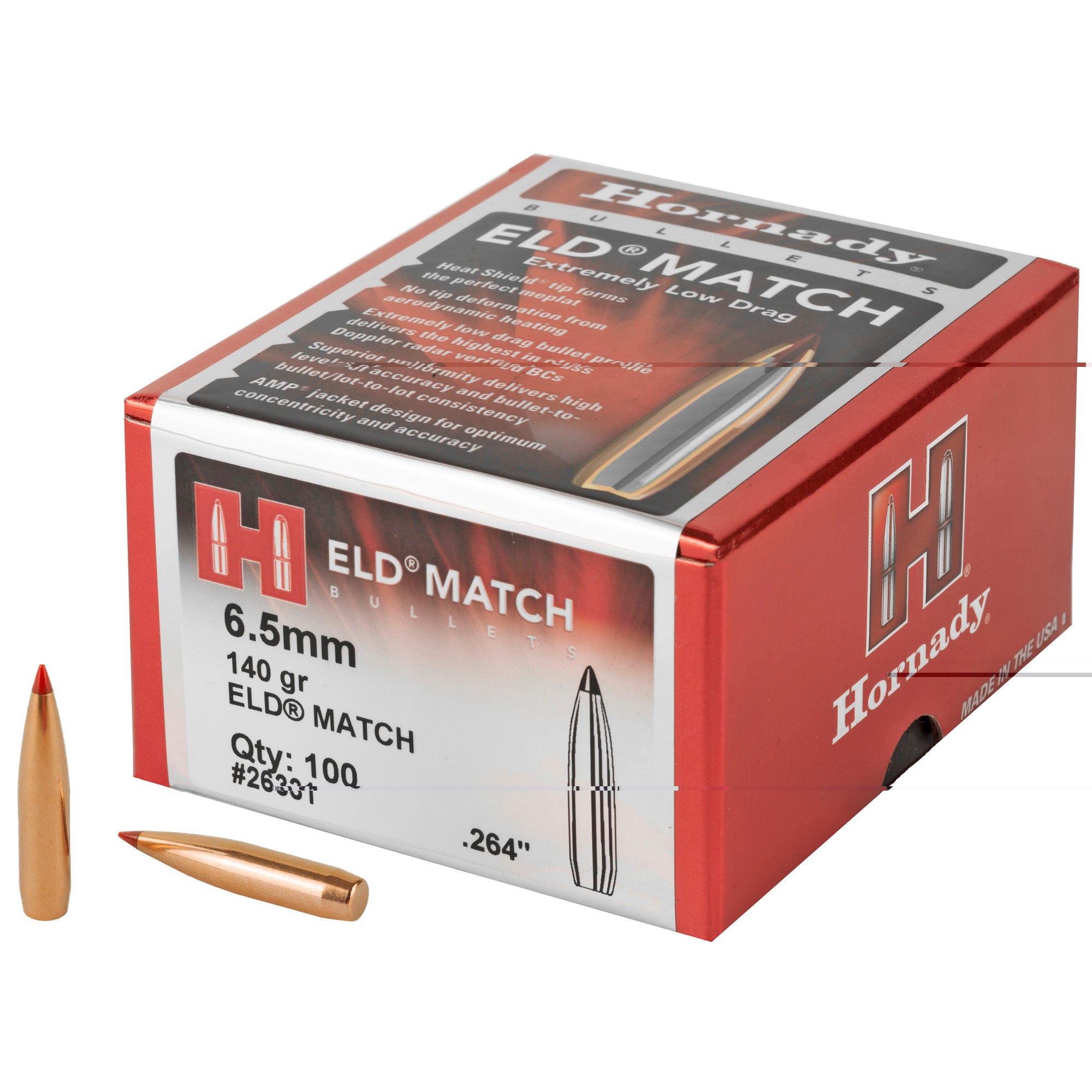 Hrndy Eld-m 6.5mm .264 140gr 100ct