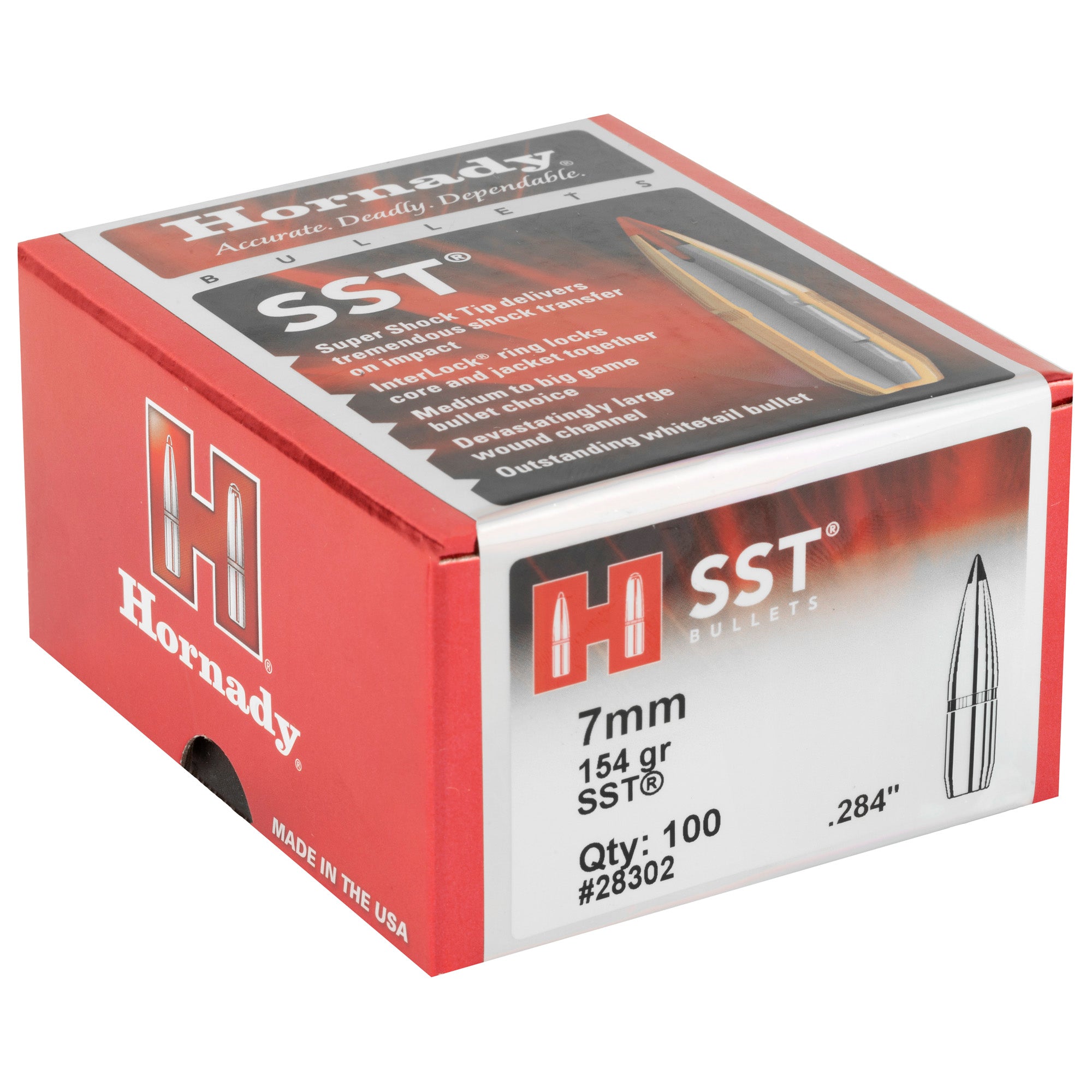 Hrndy Sst 7mm .284 154gr 100ct