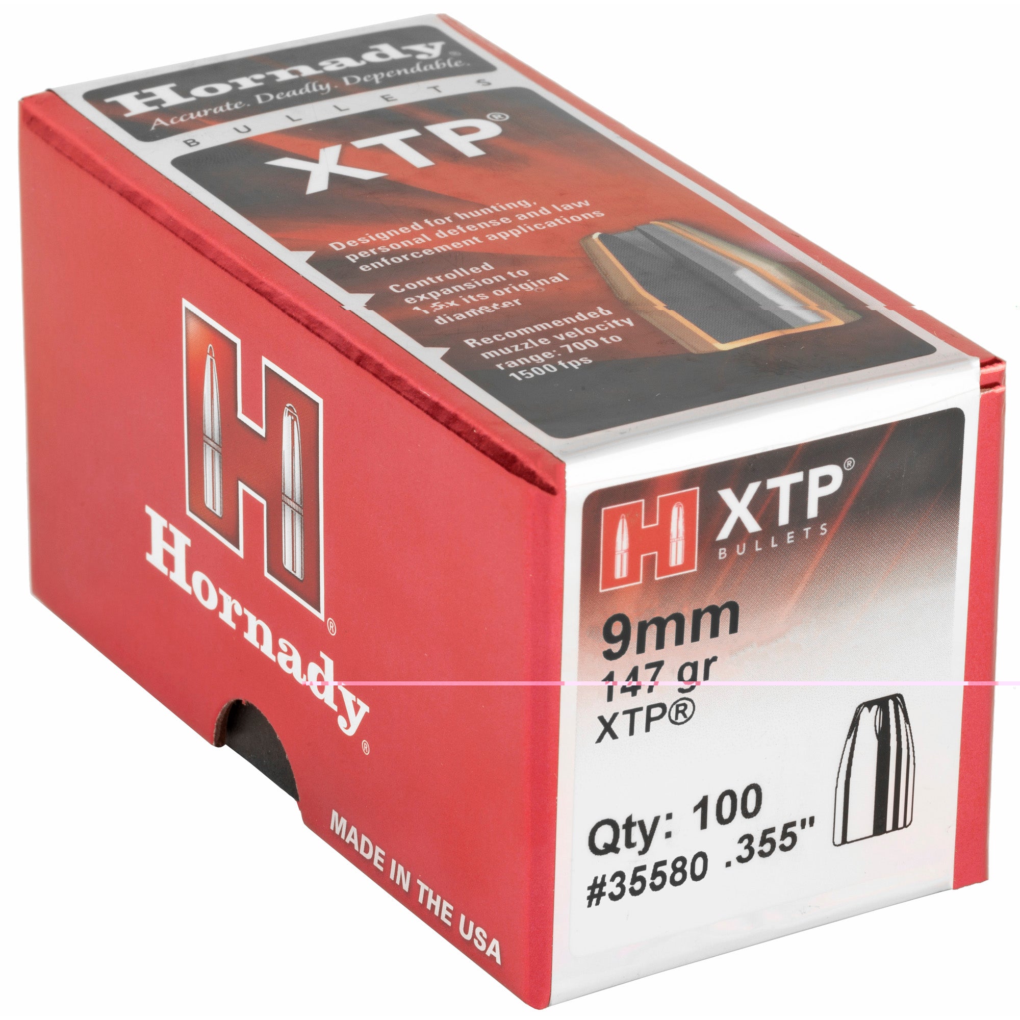 Hrndy Xtp 9mm .355 147gr 100ct