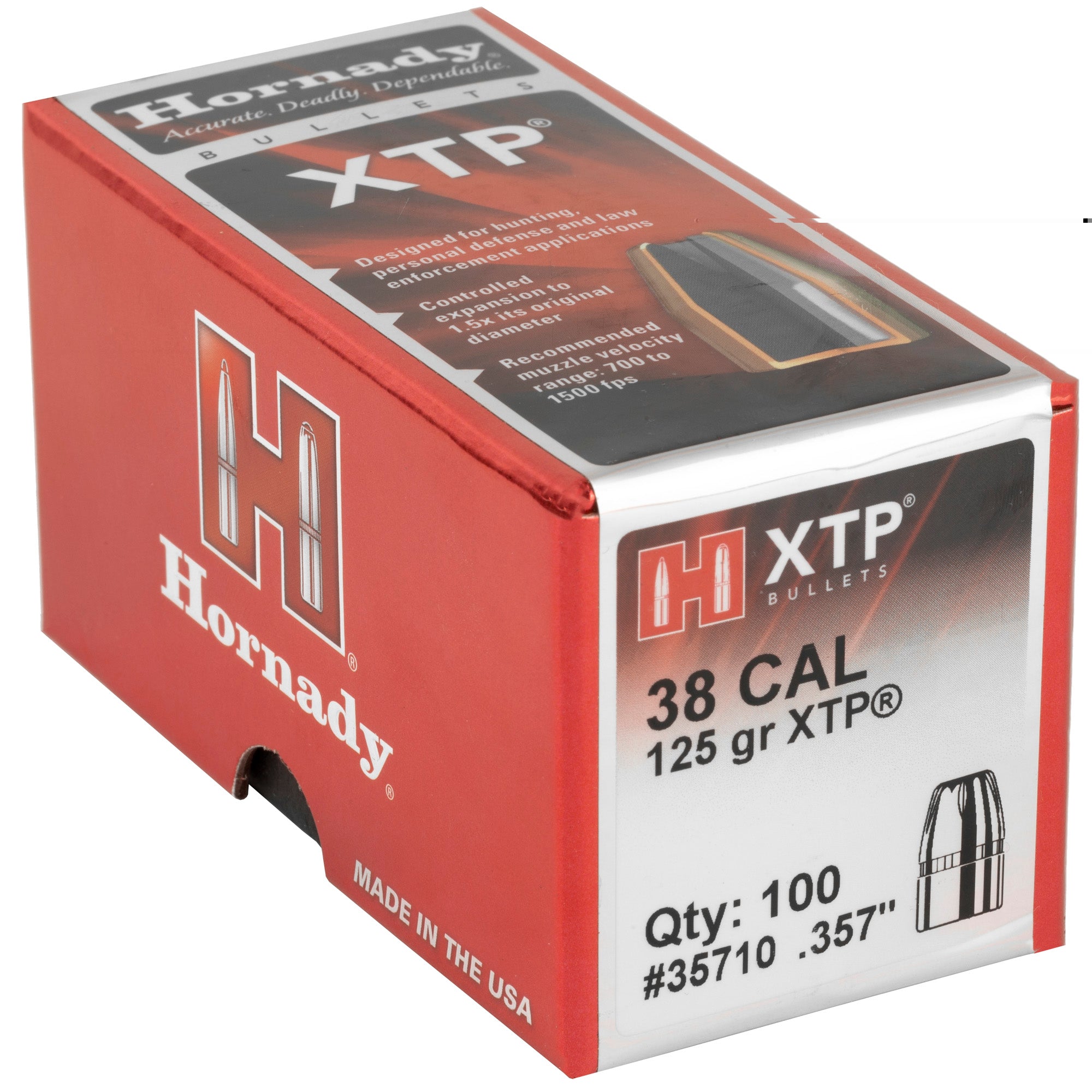 Hrndy Xtp 38cal .357 125gr 100ct