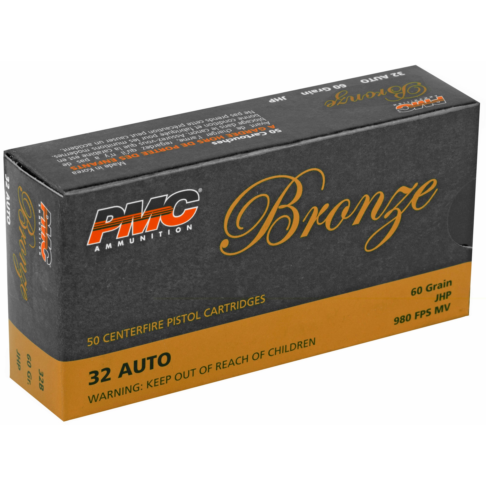 Pmc Brnz 32acp 60gr Jhp 50/1000