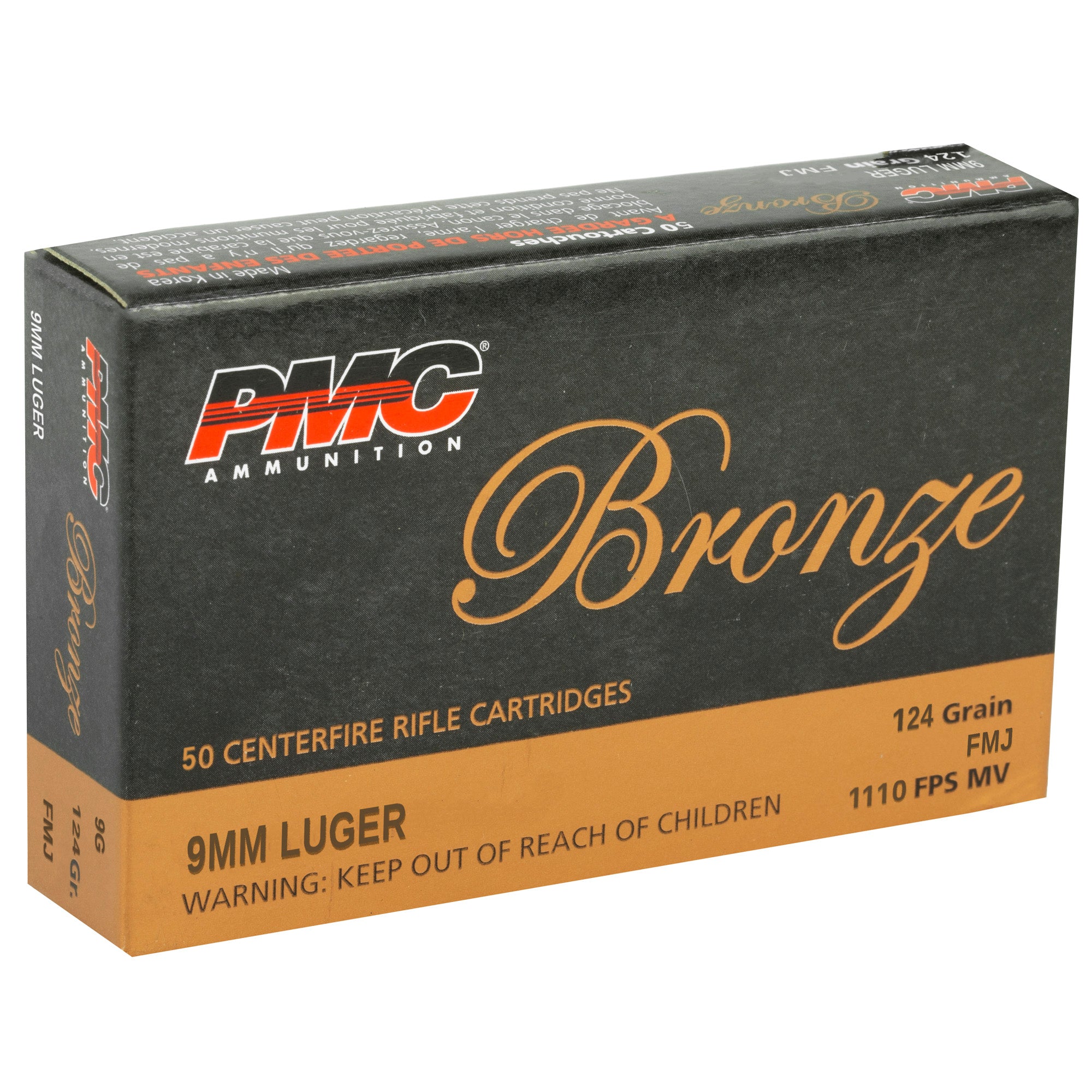 Pmc Brnz 9mm 124gr Fmj 50/1000