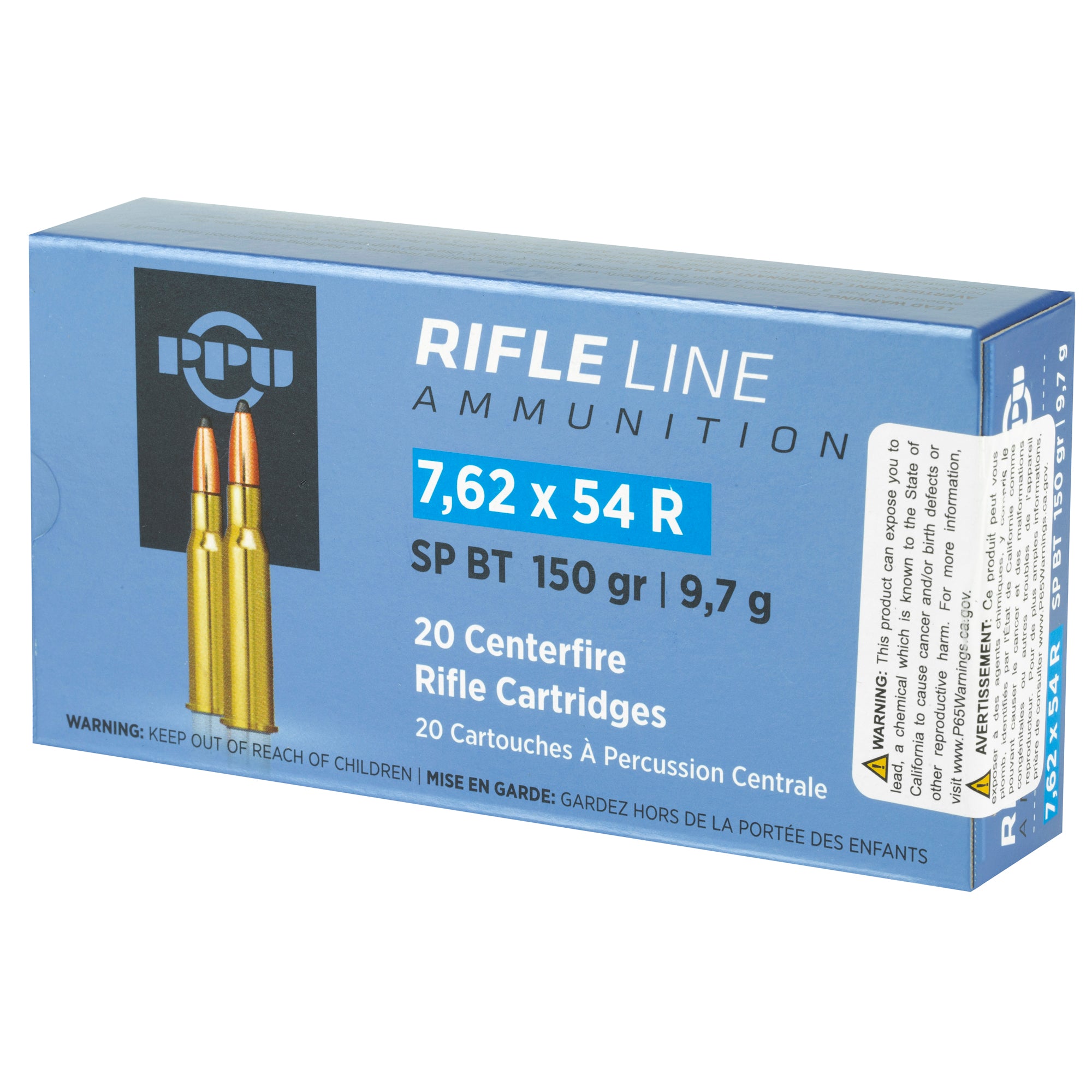 Ppu 7.62x54r Sp 150gr 20/200