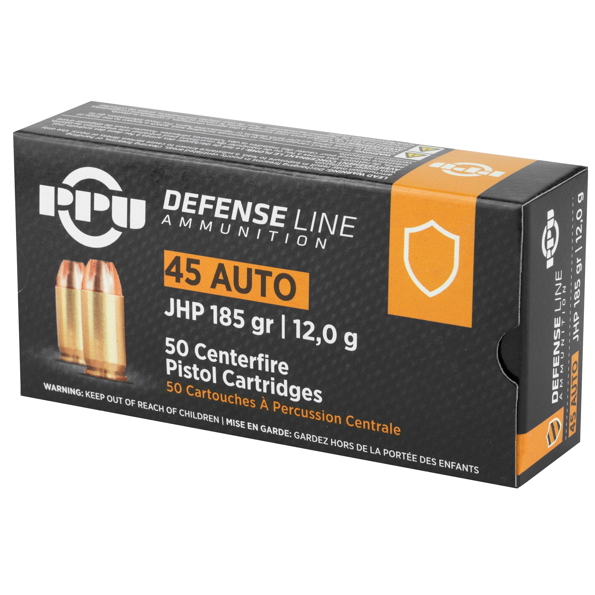 Ppu 45acp Jhp 185gr 50/500