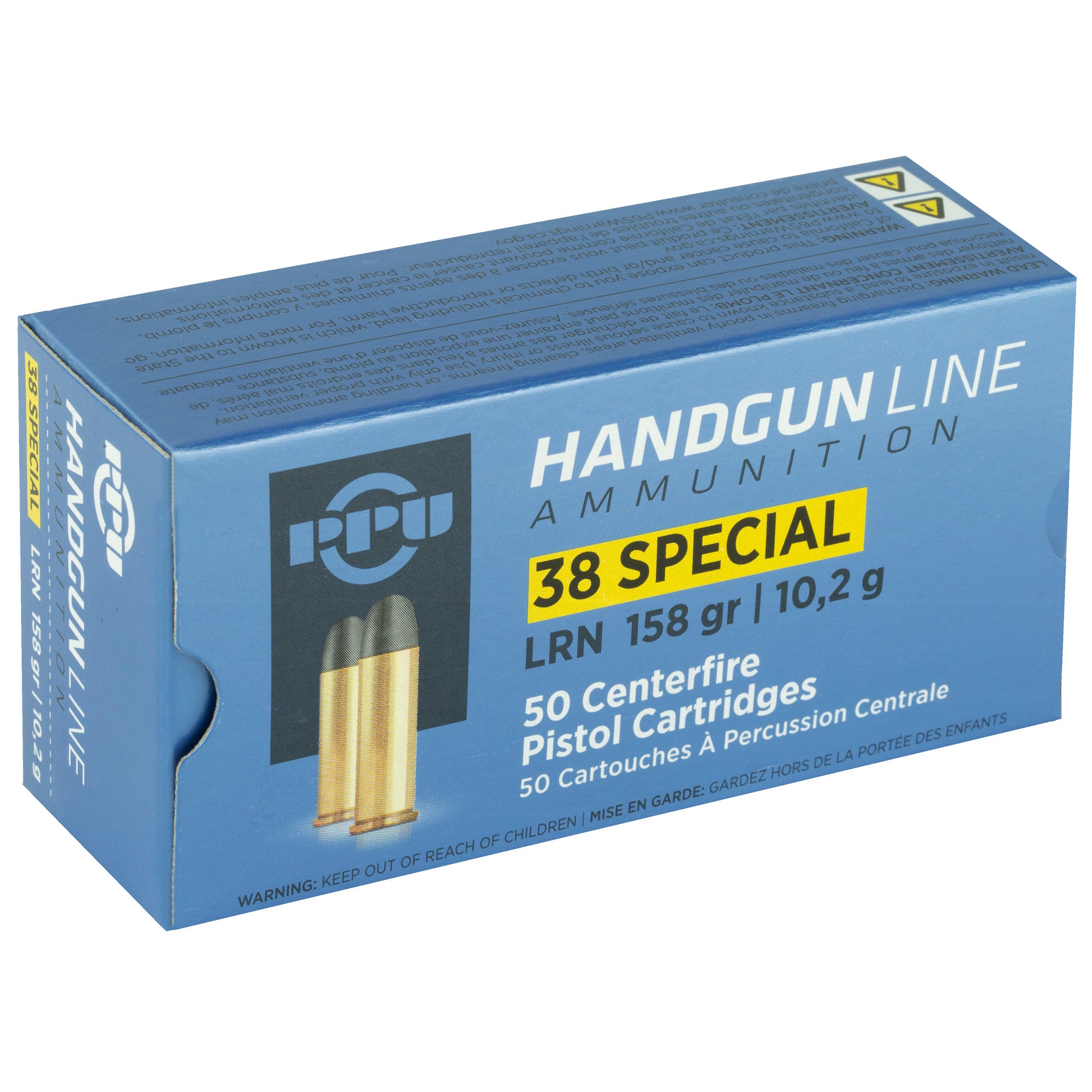 Ppu 38spl Lrn 158gr 50/500