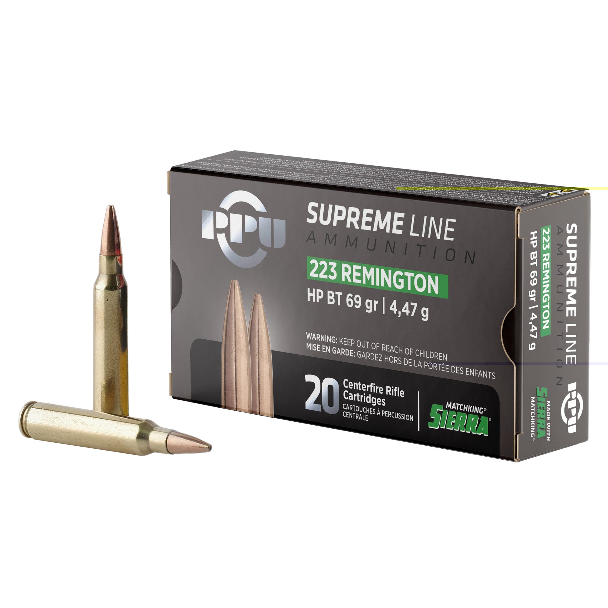 Ppu Supreme 223rem 69gr Hpbt 20/1000