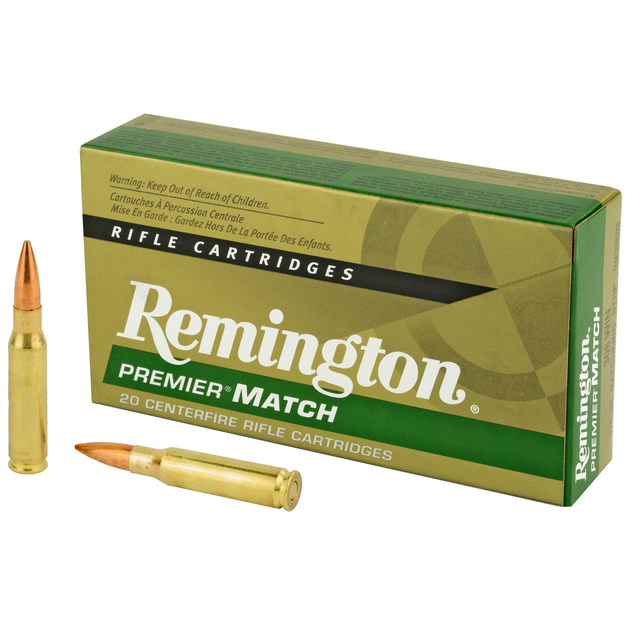 Rem Matchking 308win 175gr Bthp 20/