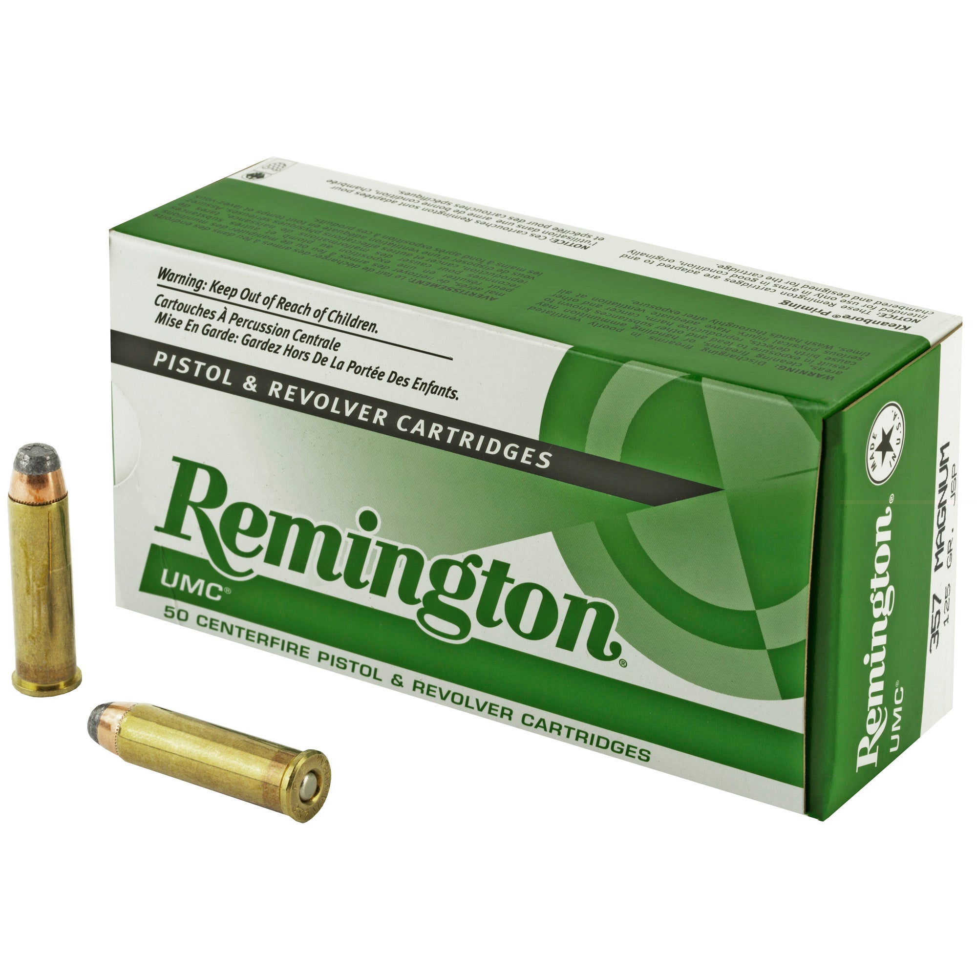 Rem Umc 357mag 125gr Jsp 50/500