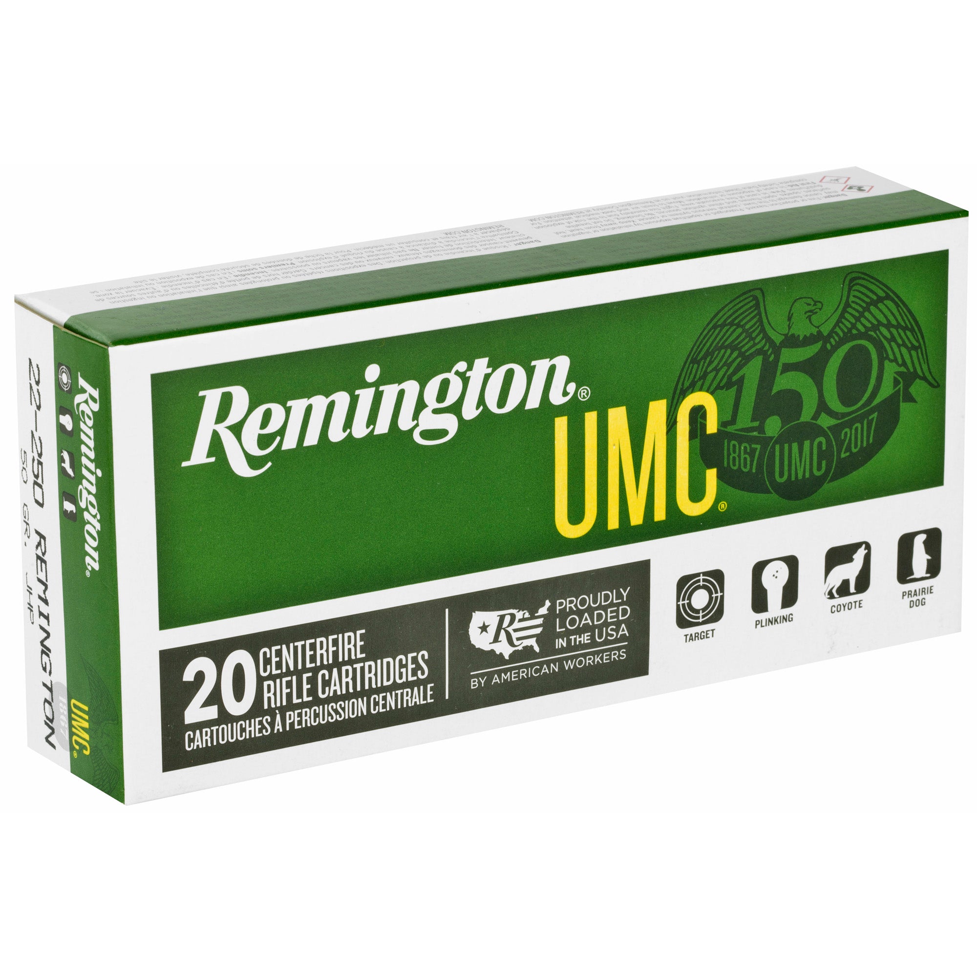 Rem Umc 22-250 50gr Hp 20/200