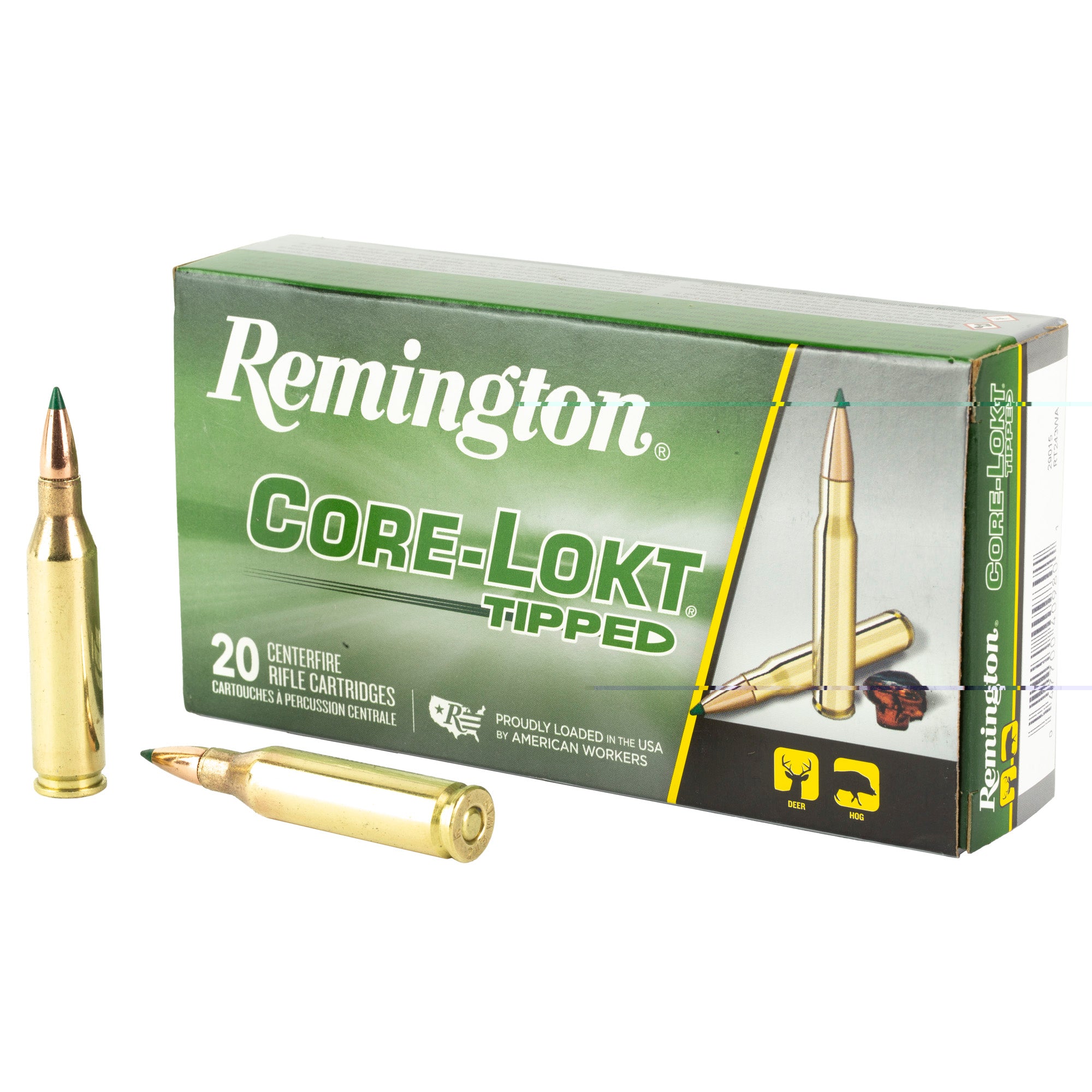 Rem 243win 95gr Clok Tipped 20/200