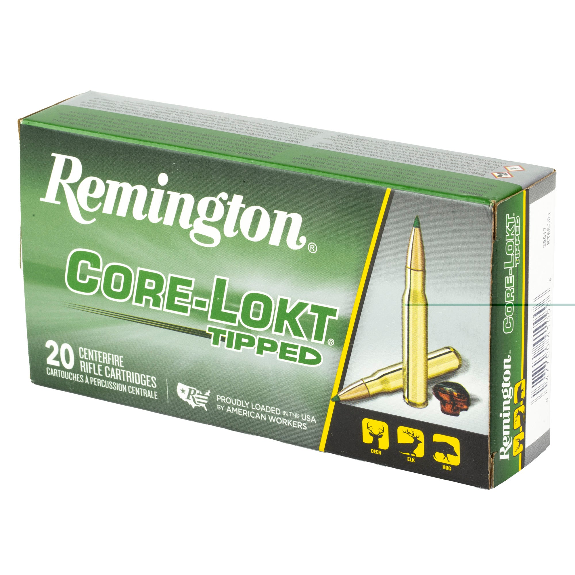 Rem 6.5crd 129gr Clok Tipped 20/200