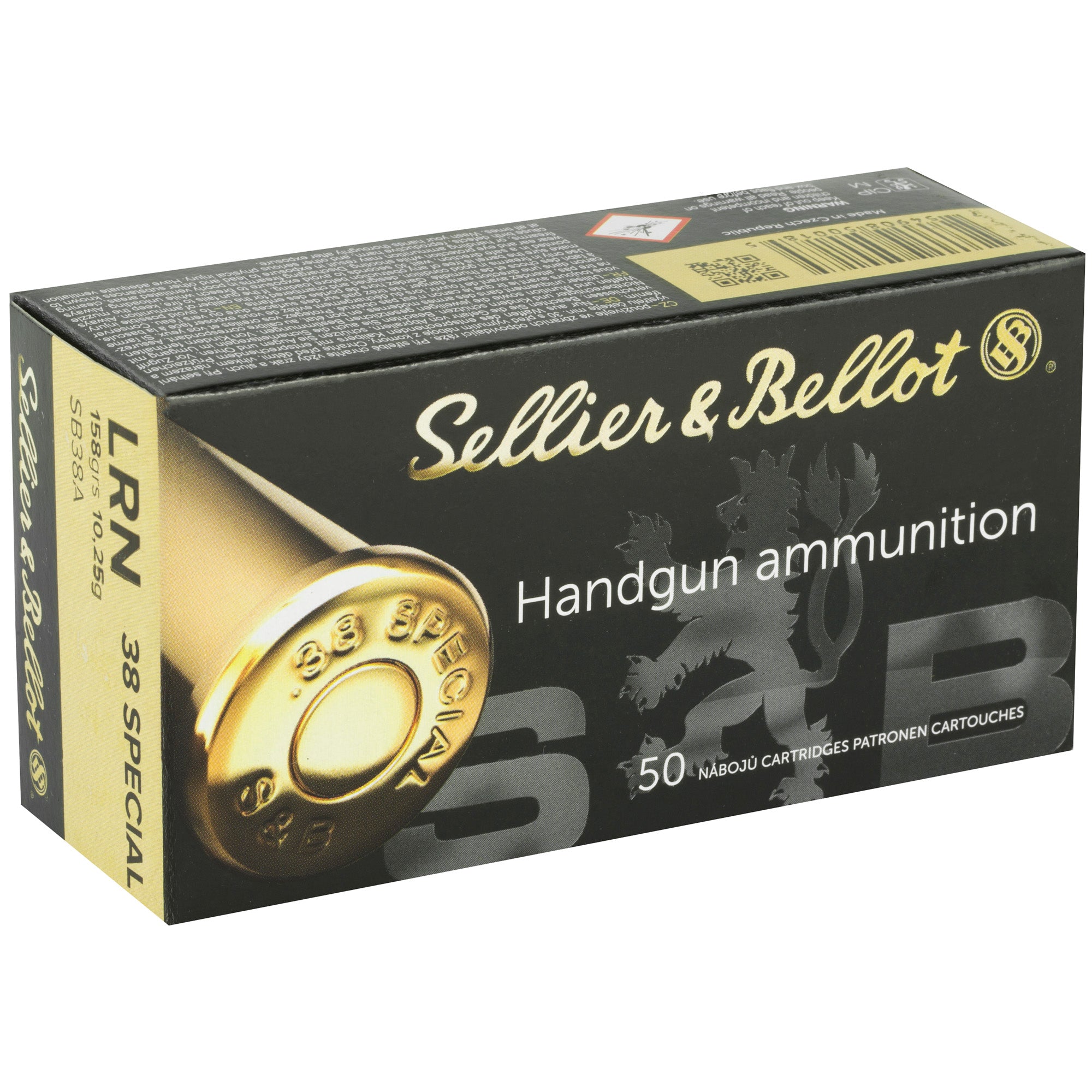 S&b 38spl 158gr Lrn 50/1000