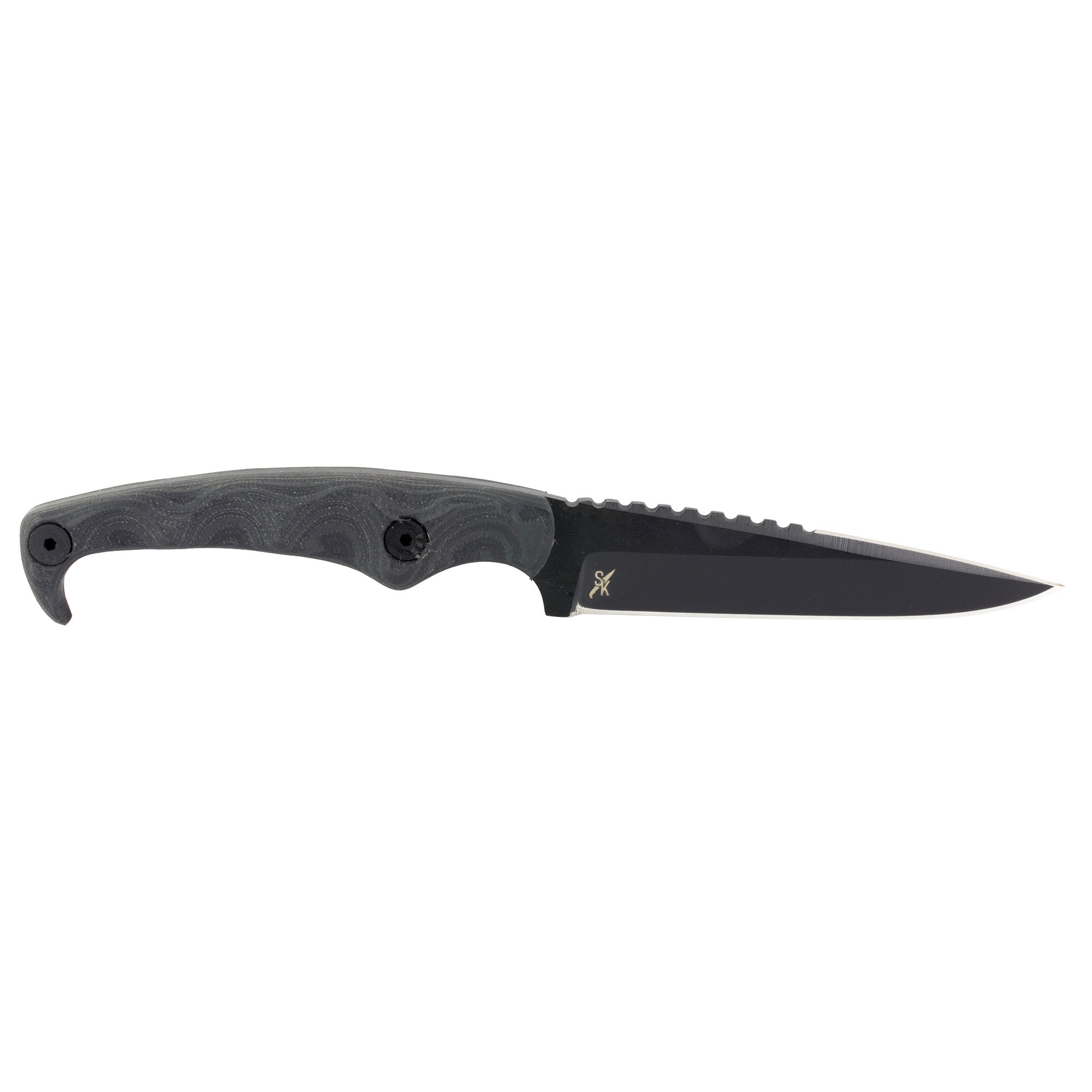 Stroup Mk2 4" Cerakote Blk W/sheath