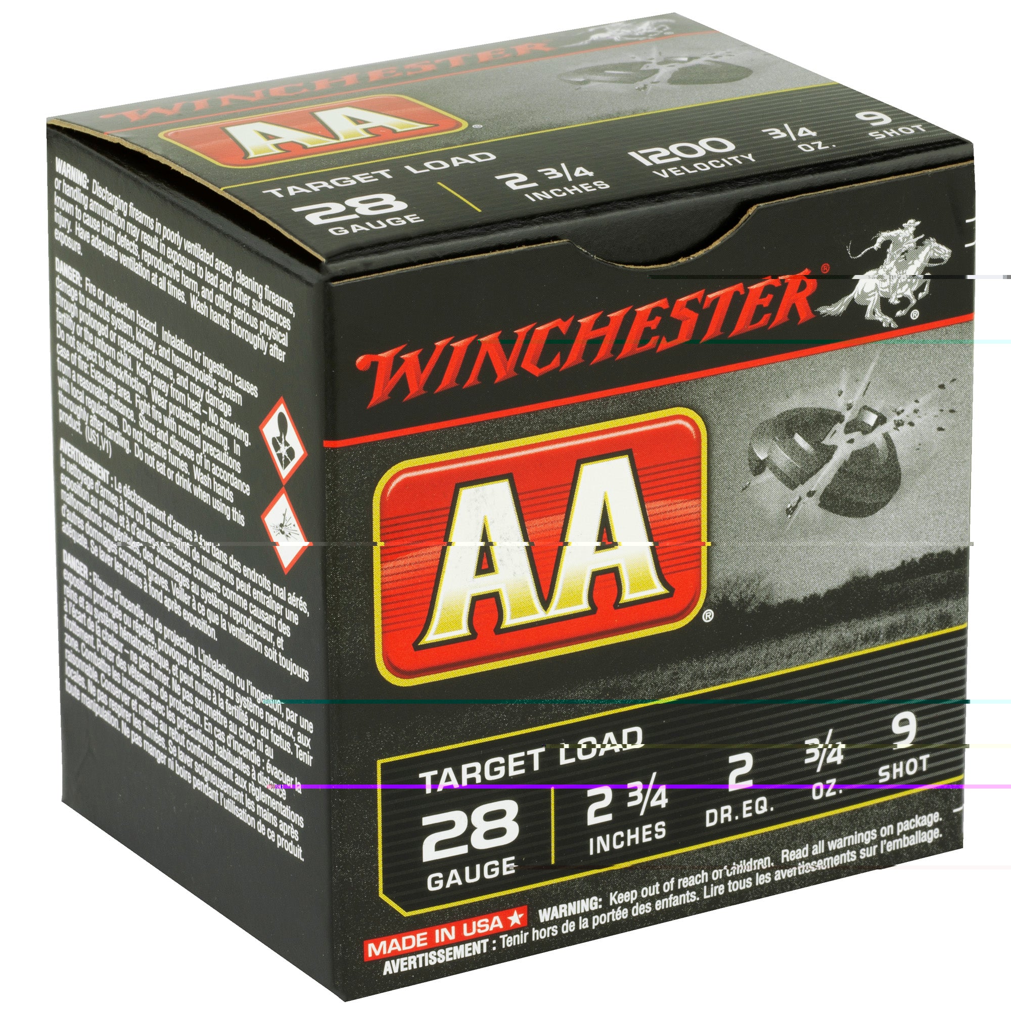 Win Aa 28ga 2.75" #9 25/250