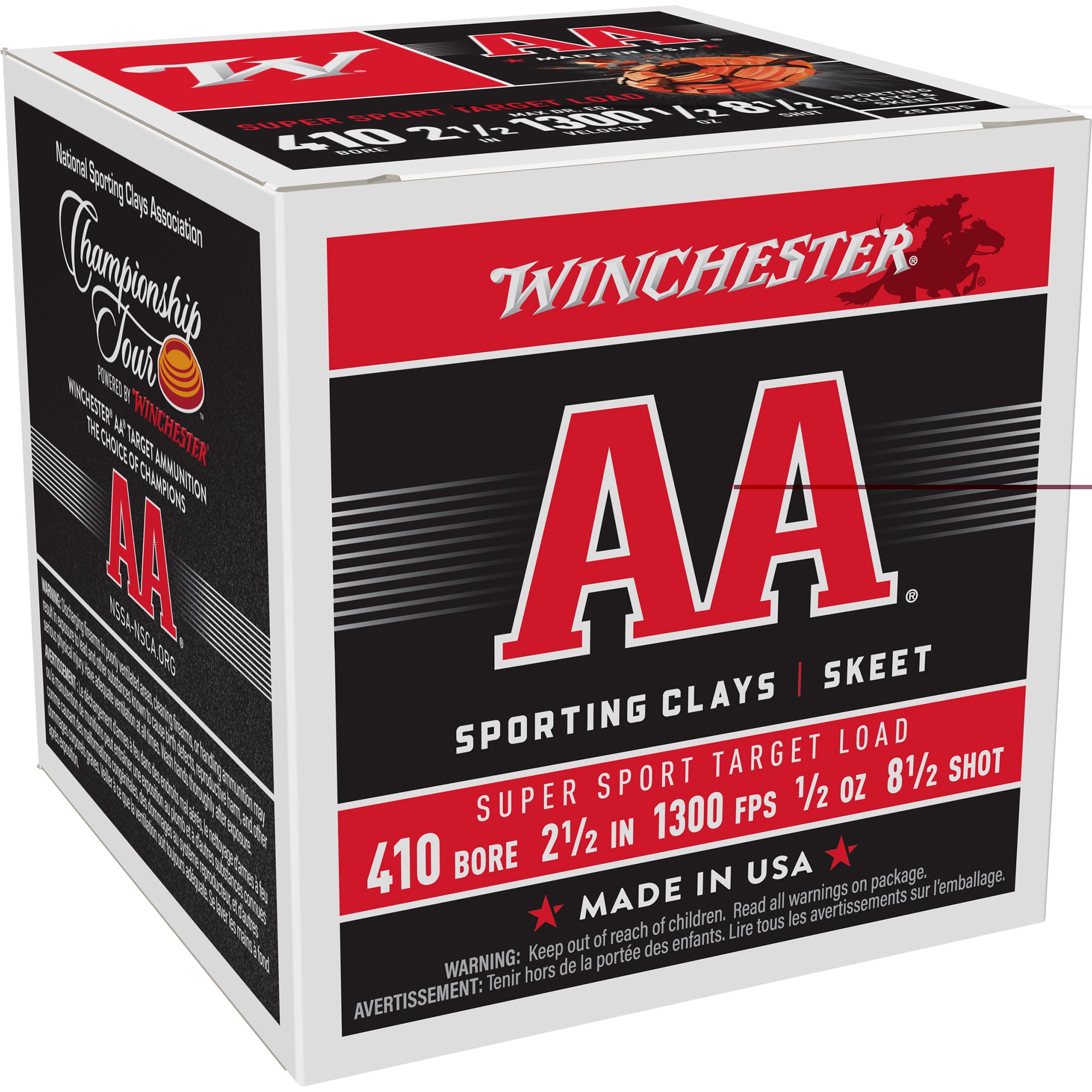 Win Aa Sprt Sc 410ga 2.5" #8 25/250
