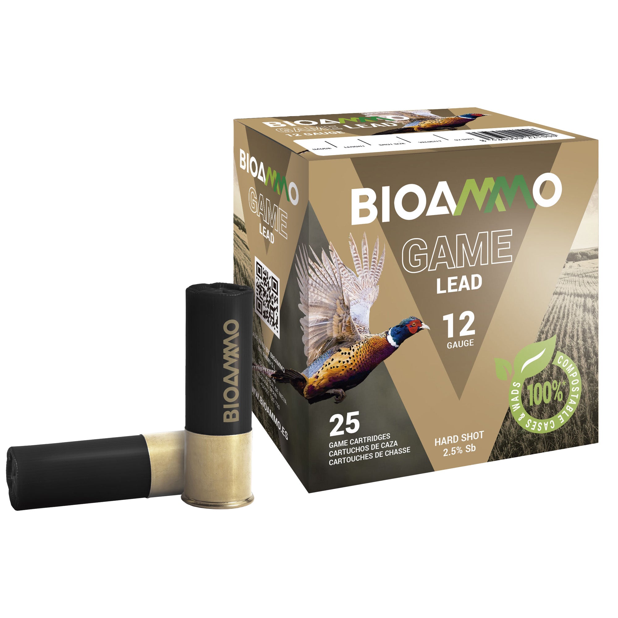 Win Bioammo 12ga 2.75" #4 25/250