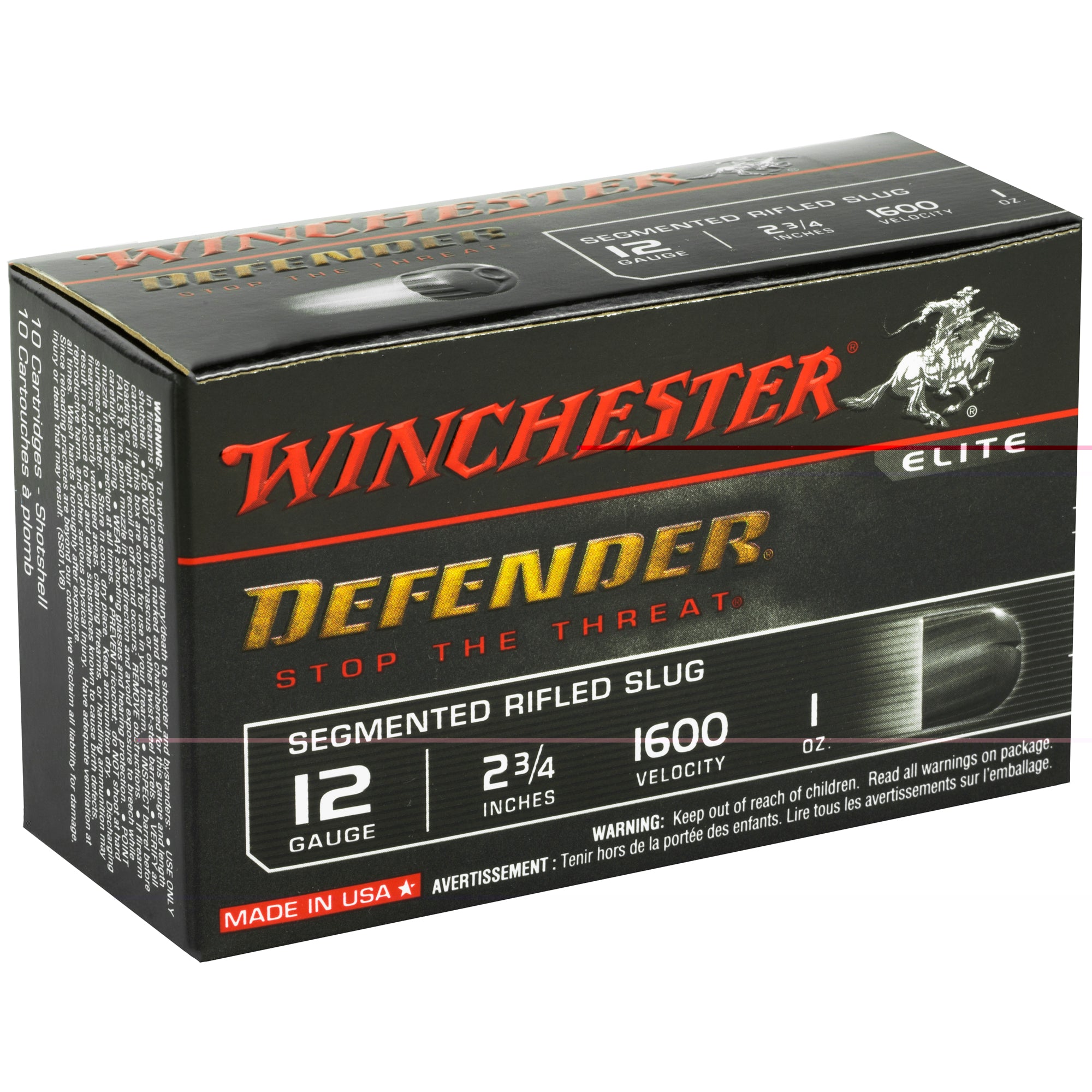 Win Defender 12ga 2.75" 1oz 10/100