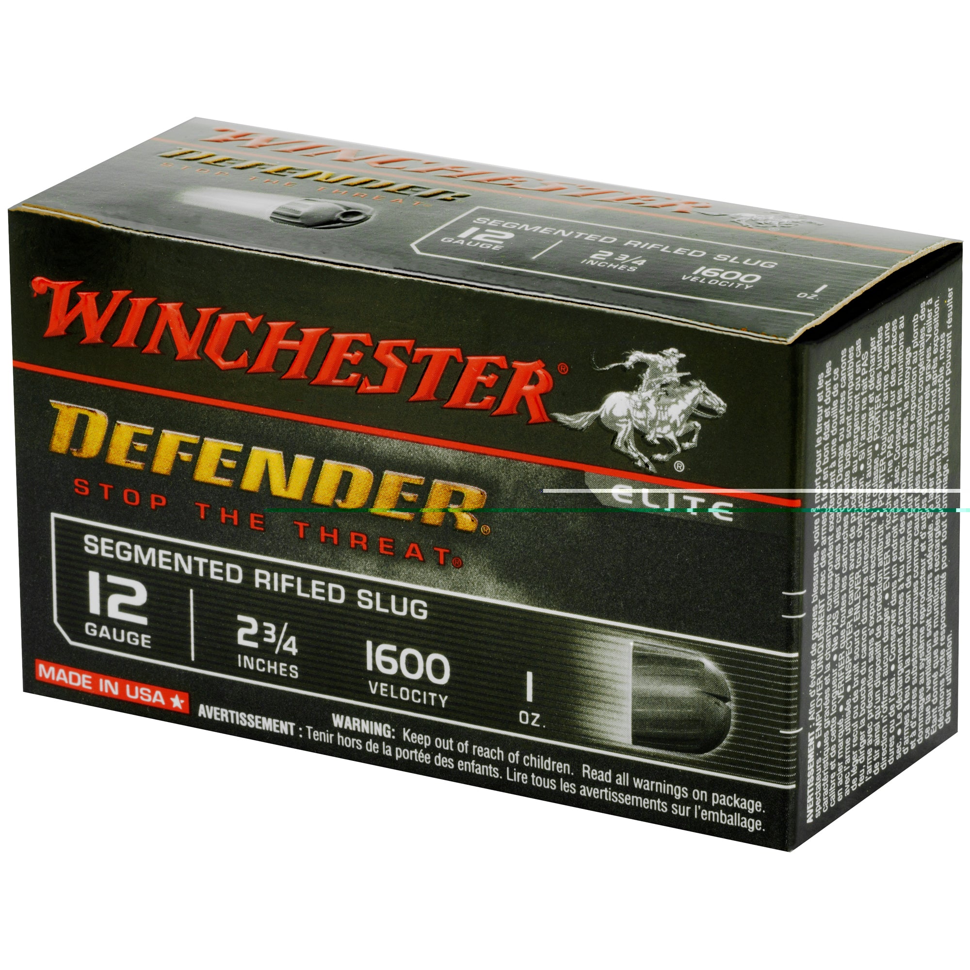 Win Defender 12ga 2.75" 1oz 10/100