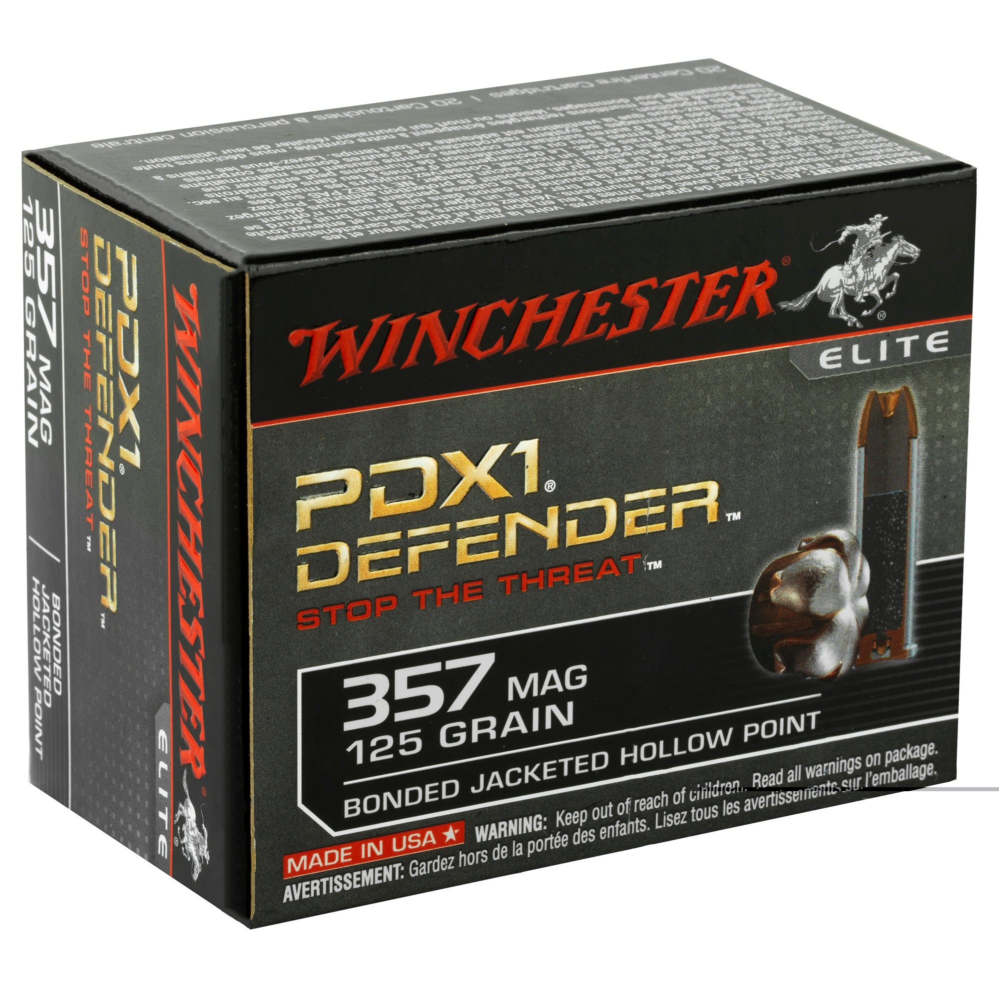 Win Defender 357mag 125gr Jhp 20/200